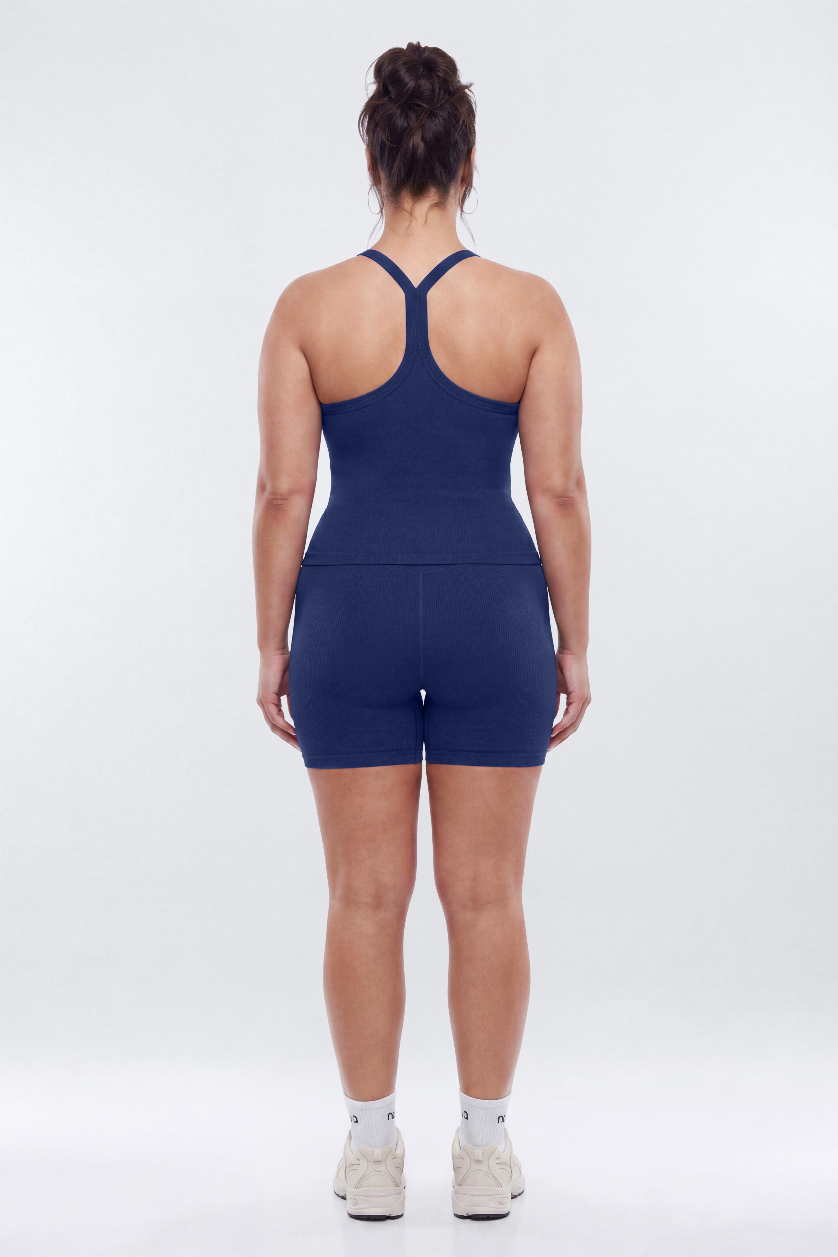 SeamlessLift™ Y Back Sports Top - Navy