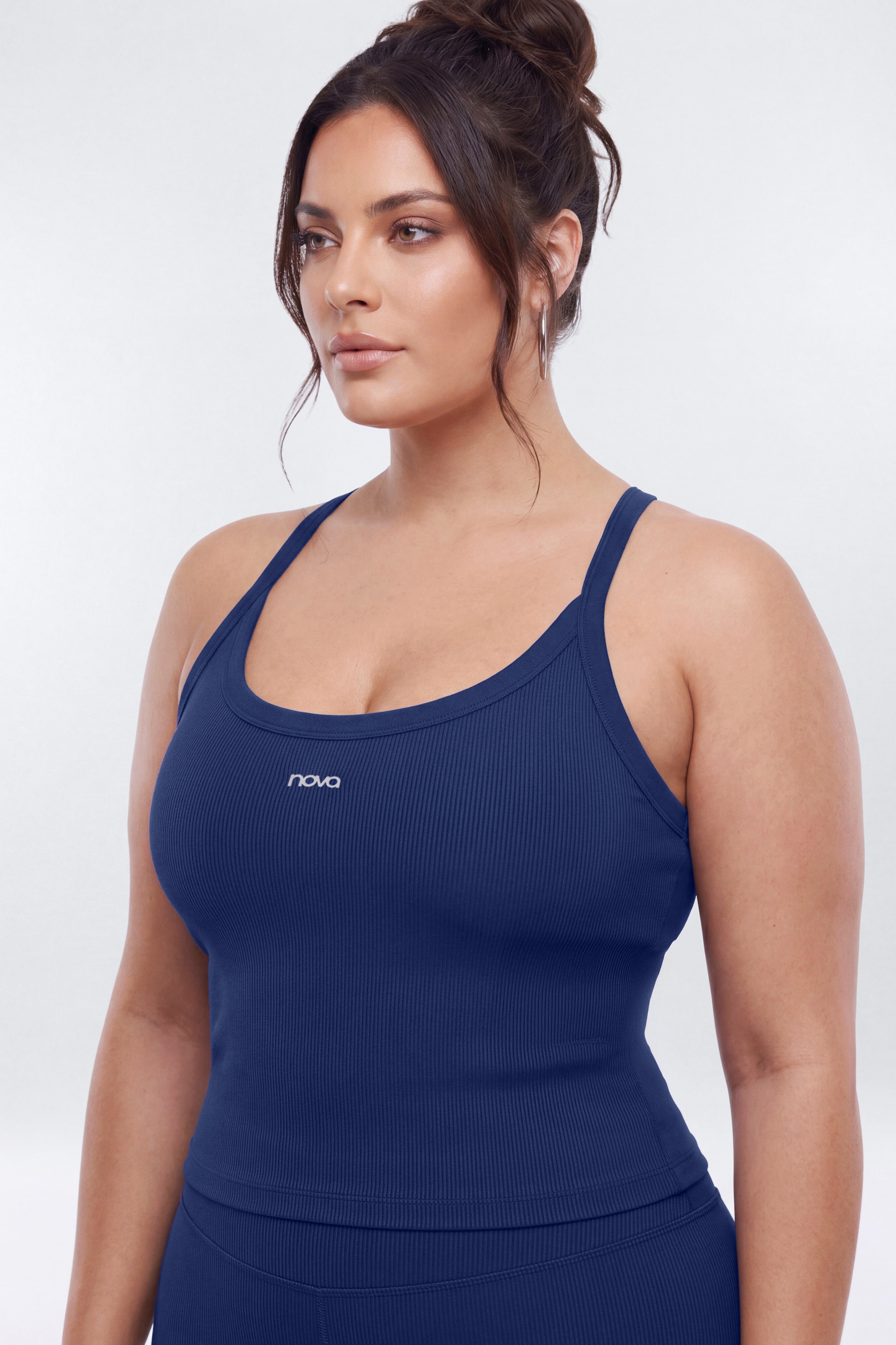 SeamlessLift™ Y Back Sports Top - Navy