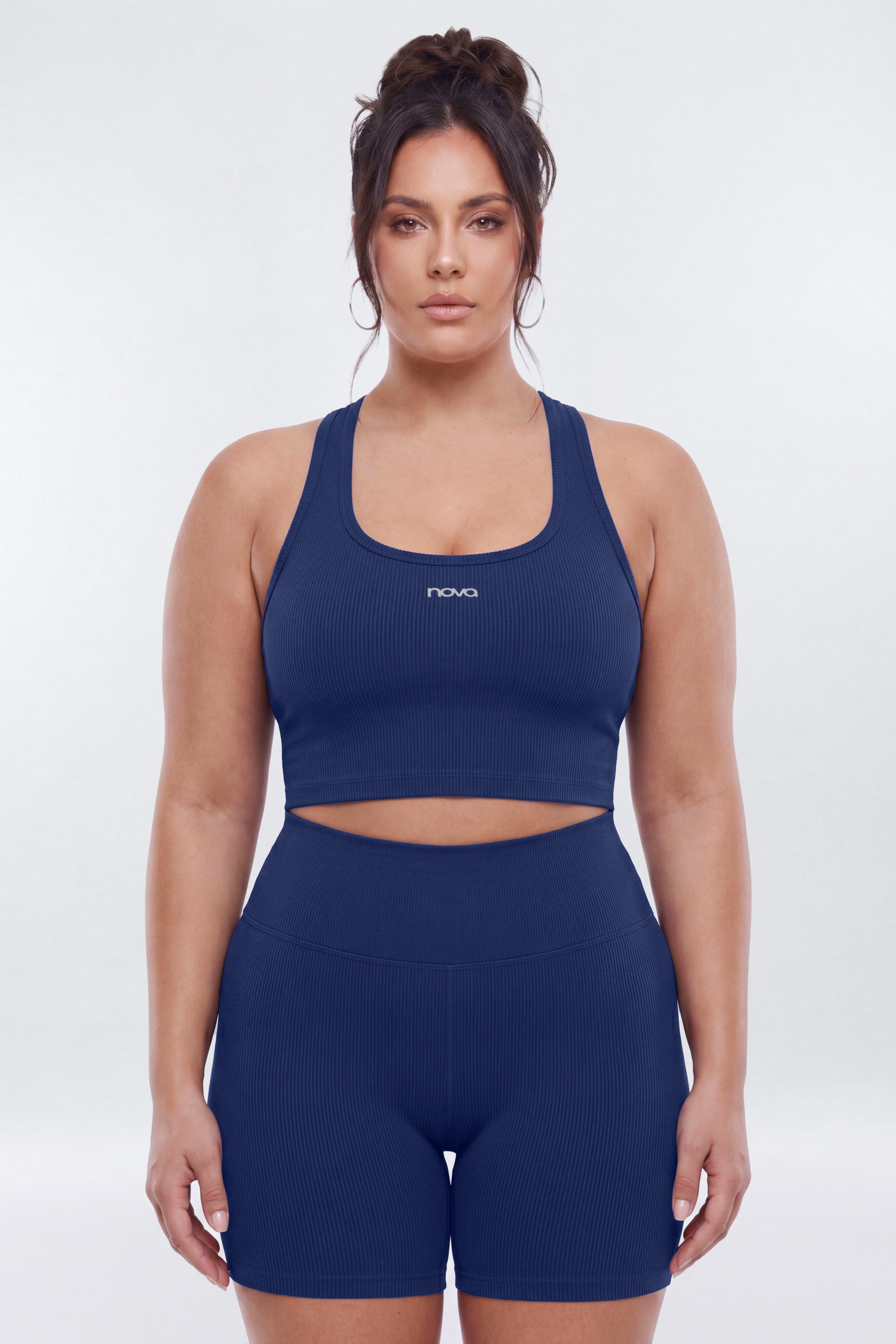 SeamlessLift™ 5″ High Rise Biker Short - Navy