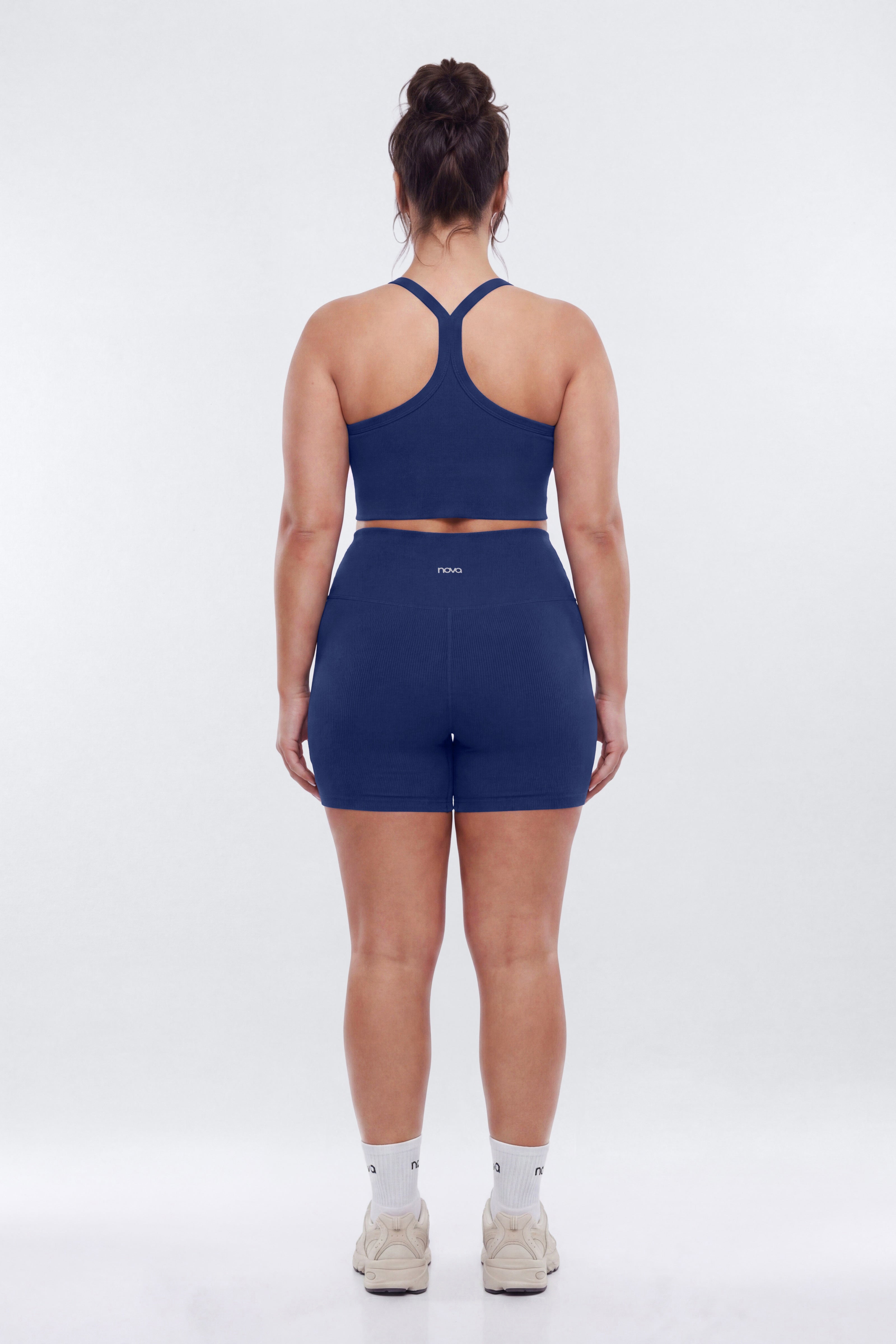 SeamlessLift™ 5″ High Rise Biker Short - Navy