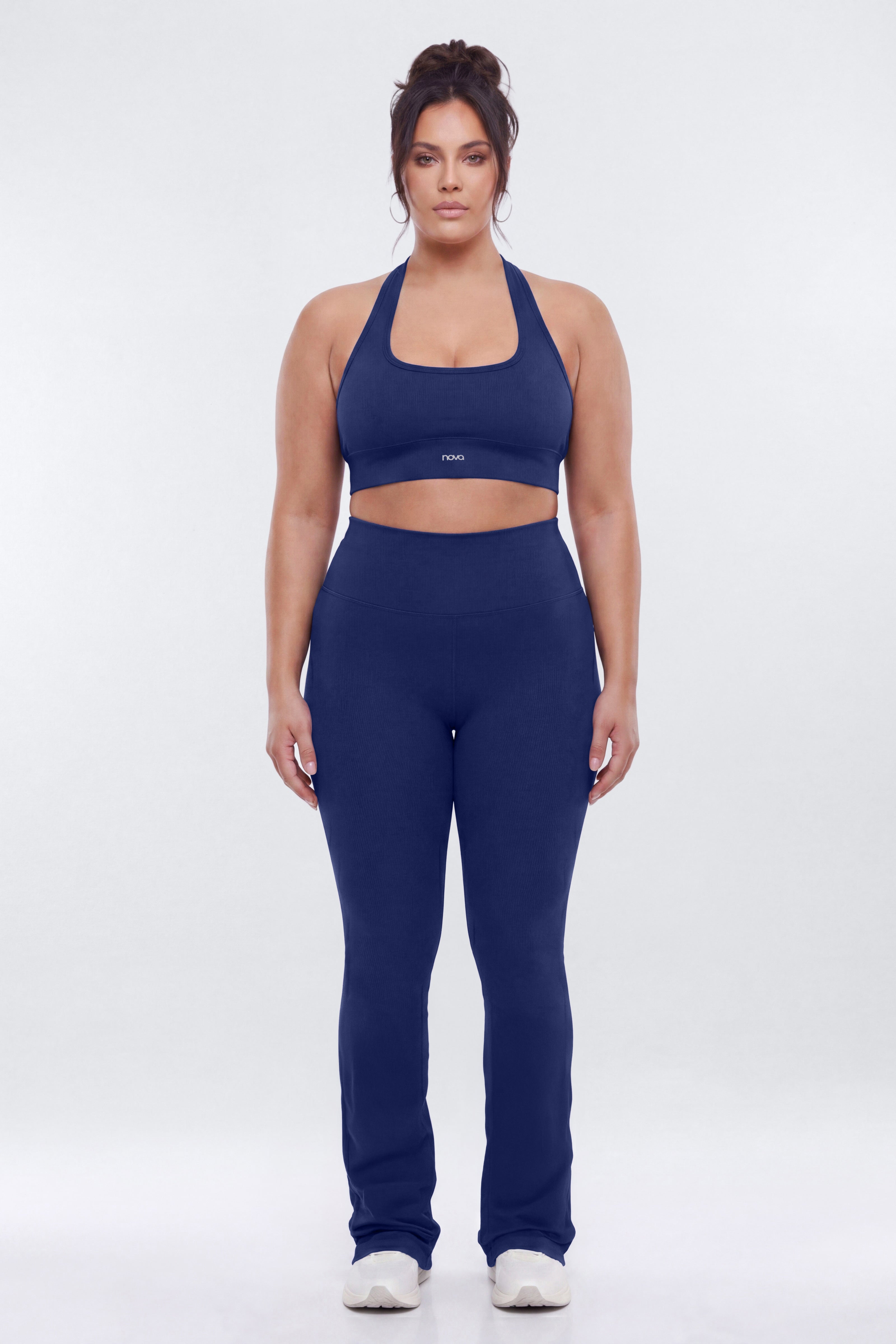 SeamlessLift™ 32″ High Rise Flare Legging - Navy