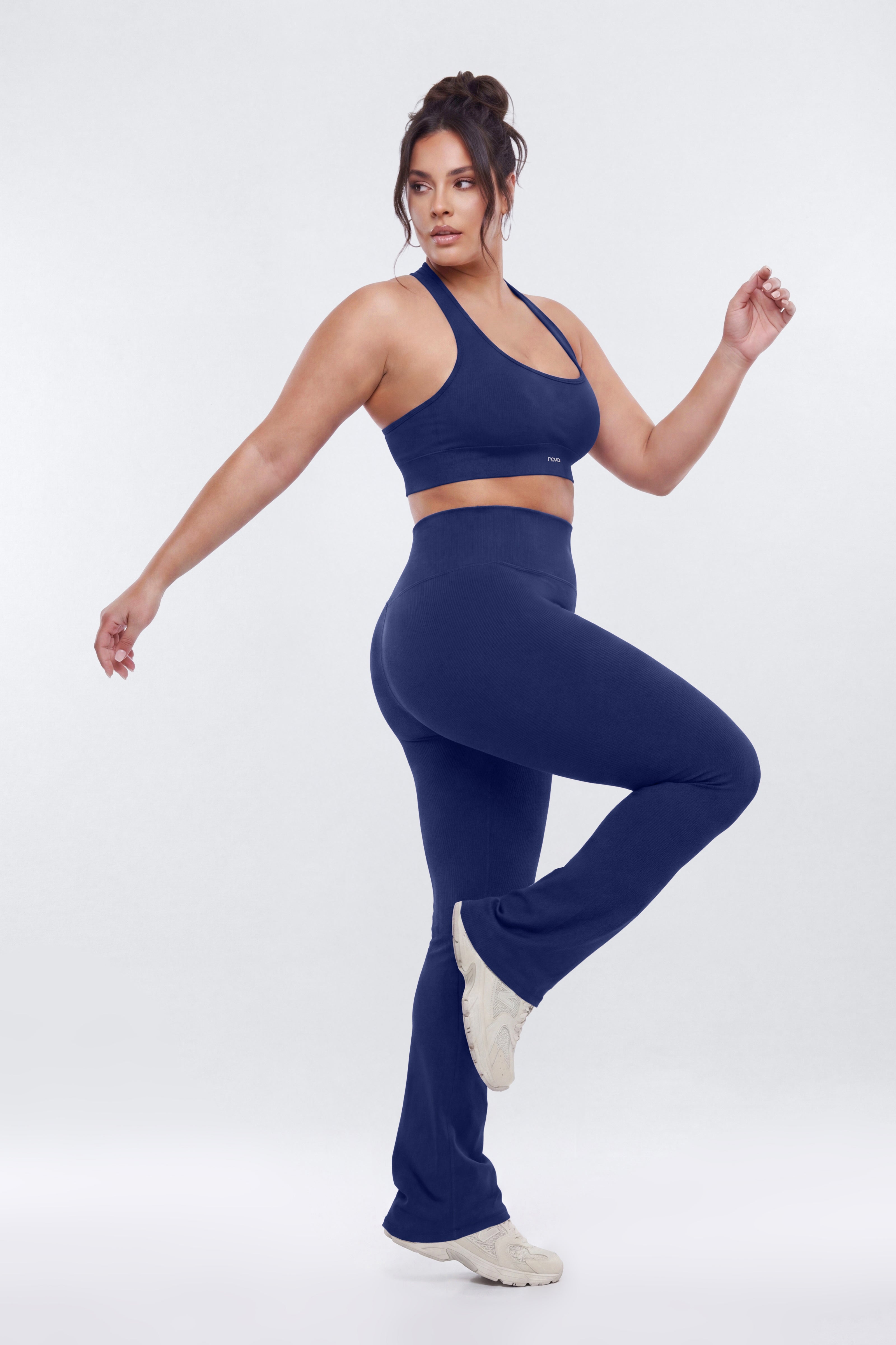 SeamlessLift™ 32″ High Rise Flare Legging - Navy