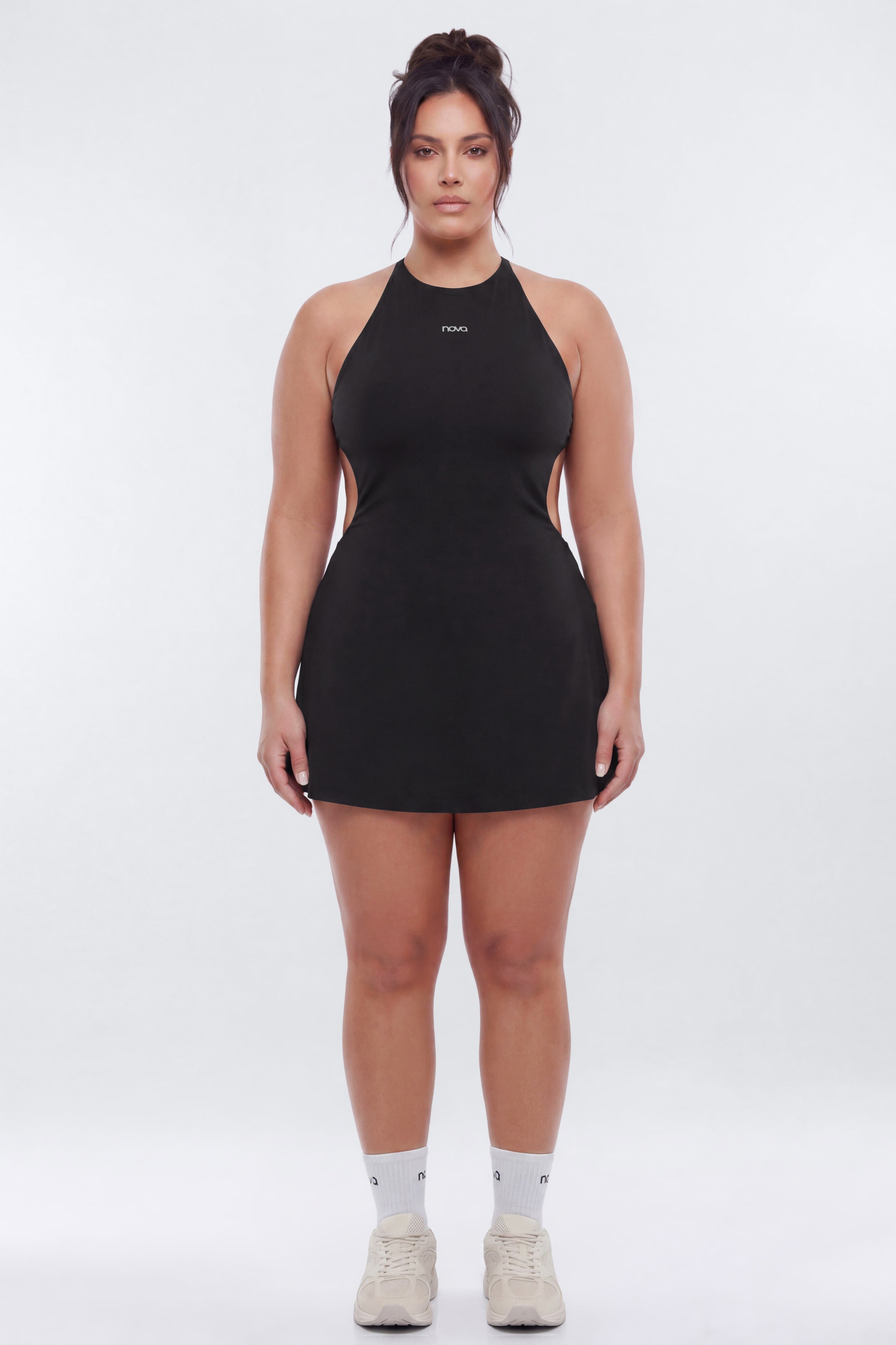 ProStretch™ Open Back Sports Dress - Black