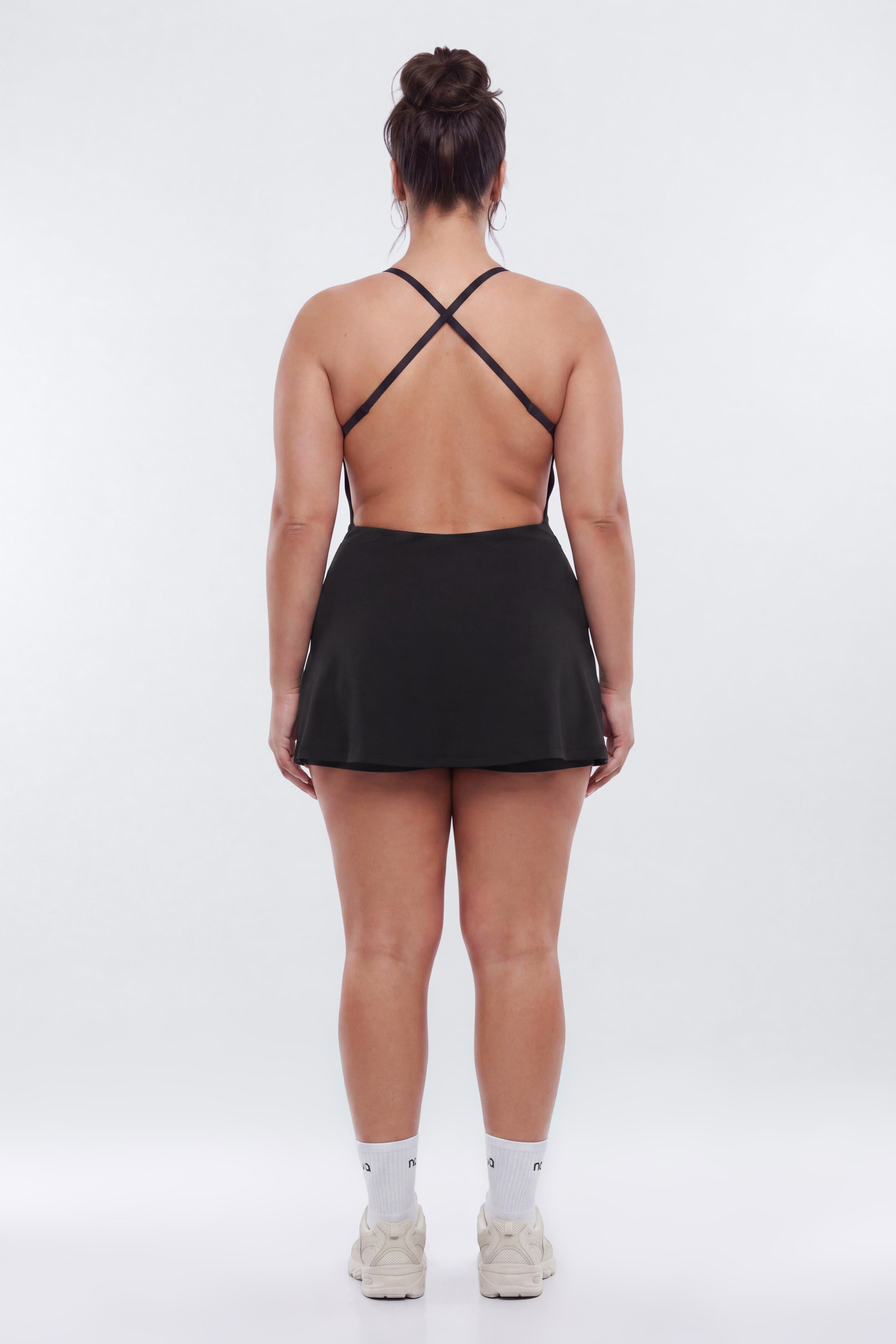 ProStretch™ Open Back Sports Dress - Black