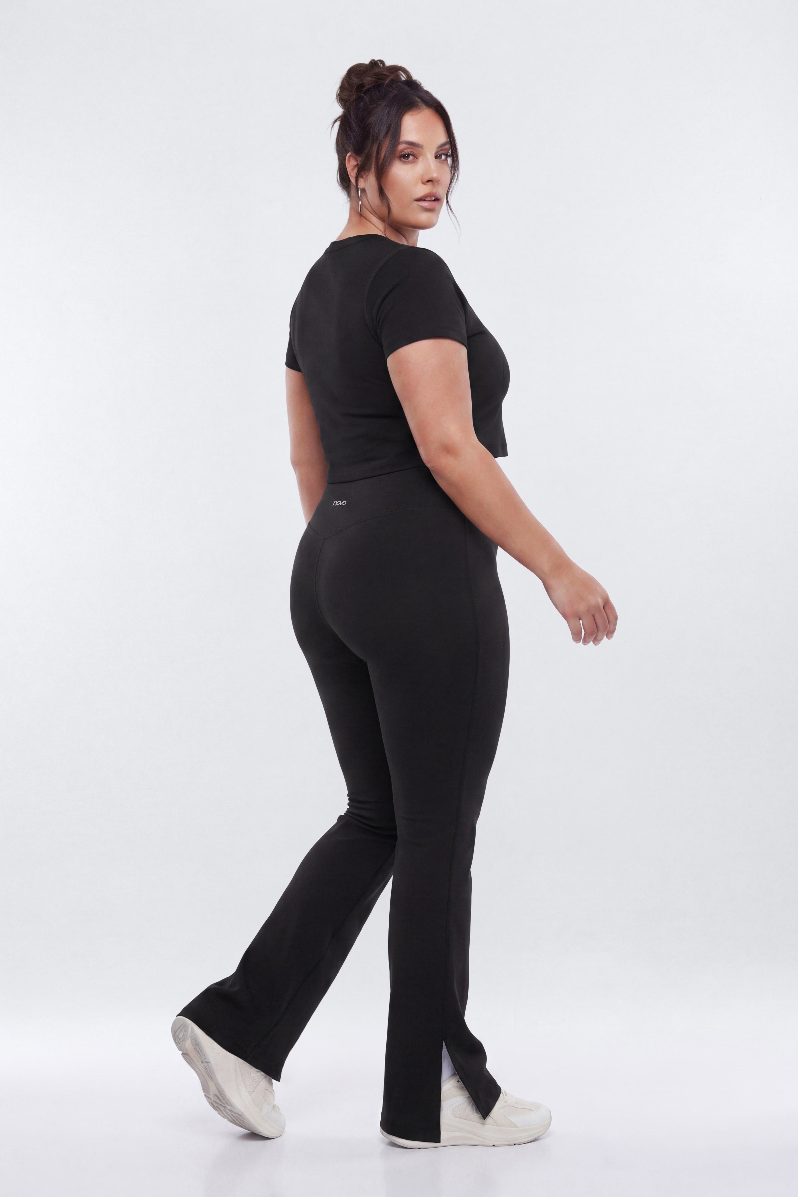 ProStretch™ 32″ Midrise Flare Legging - Black