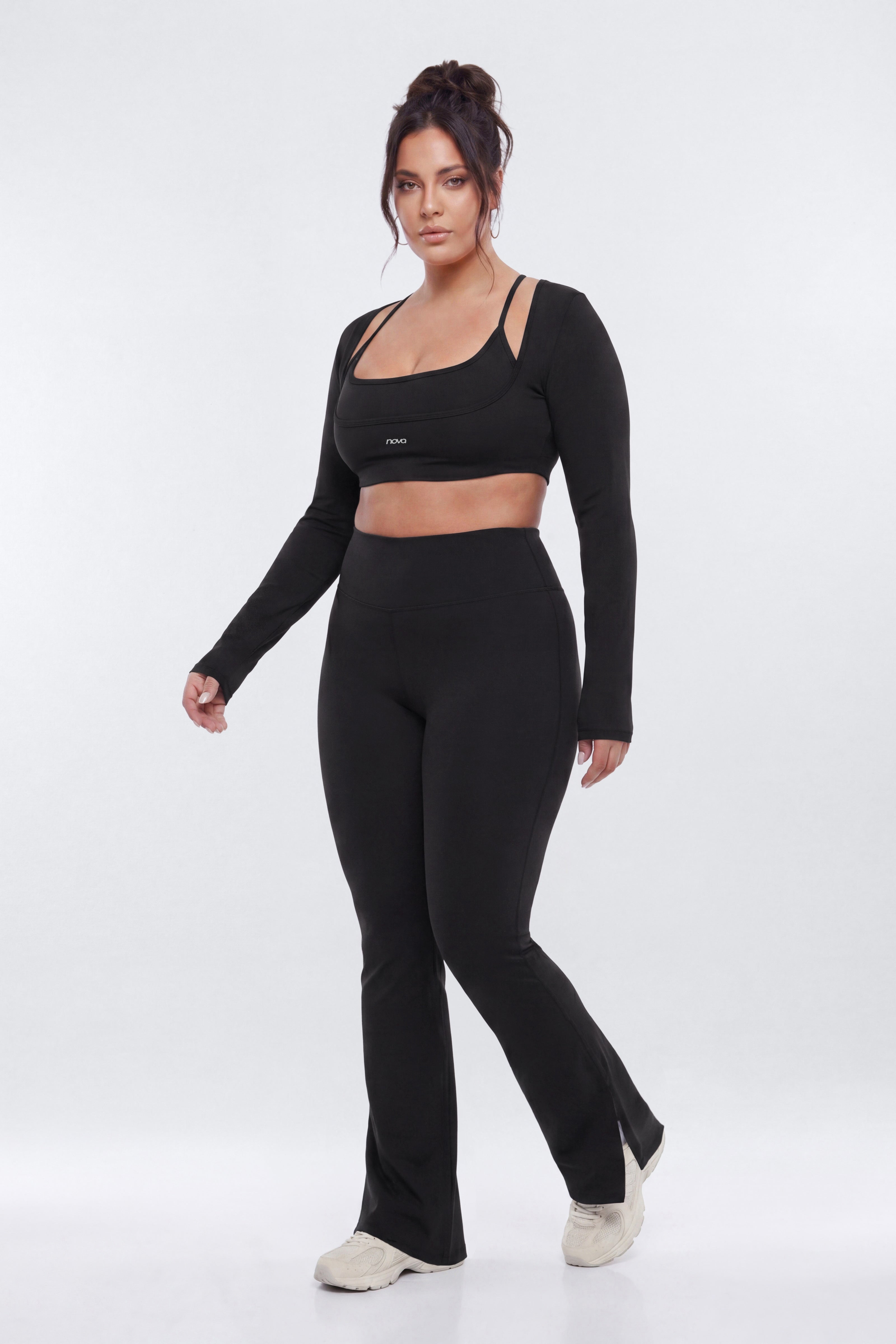 ProStretch™ Long Sleeve Sports Top - Black