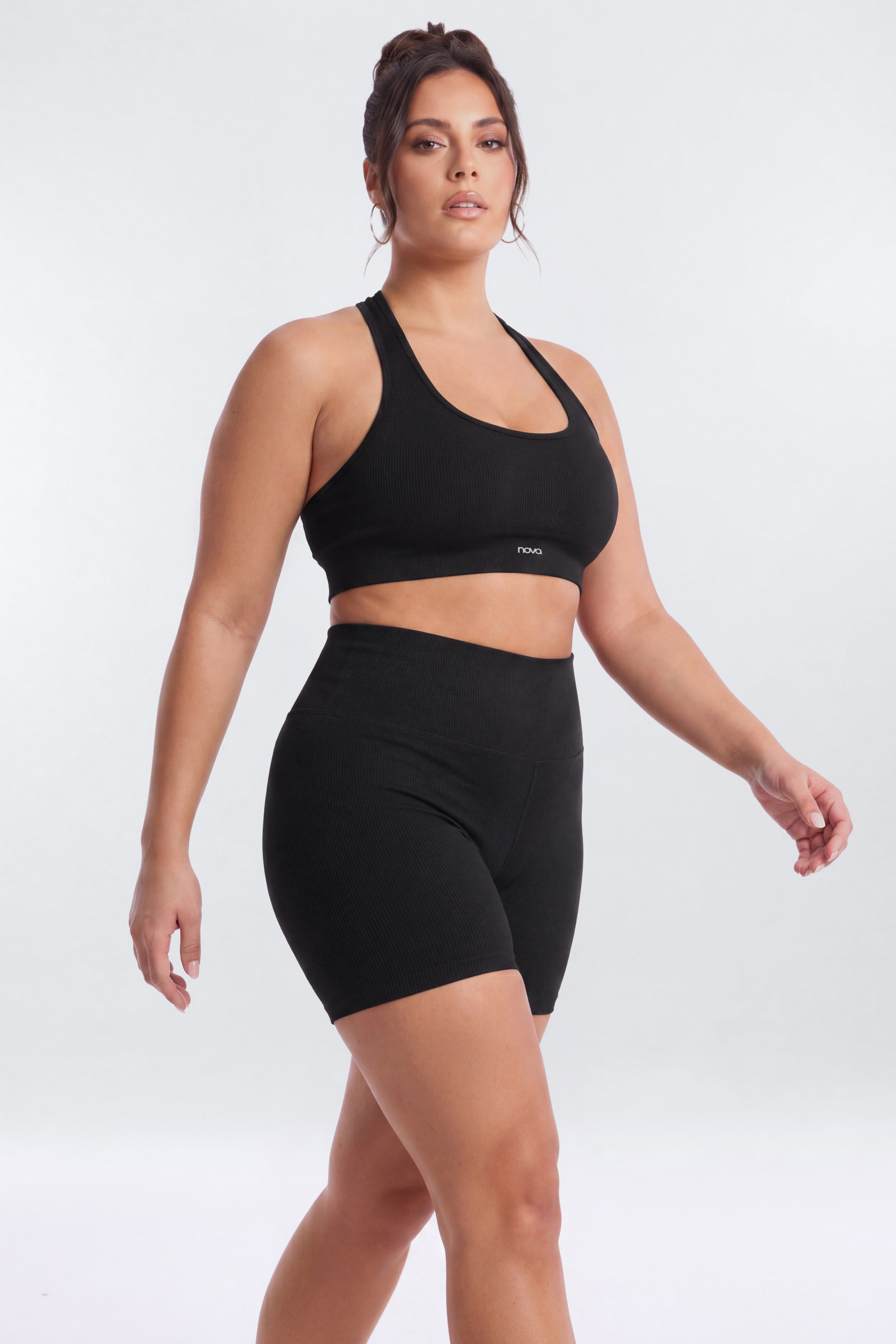 SeamlessLift™ 5″ High Rise Biker Short - Black