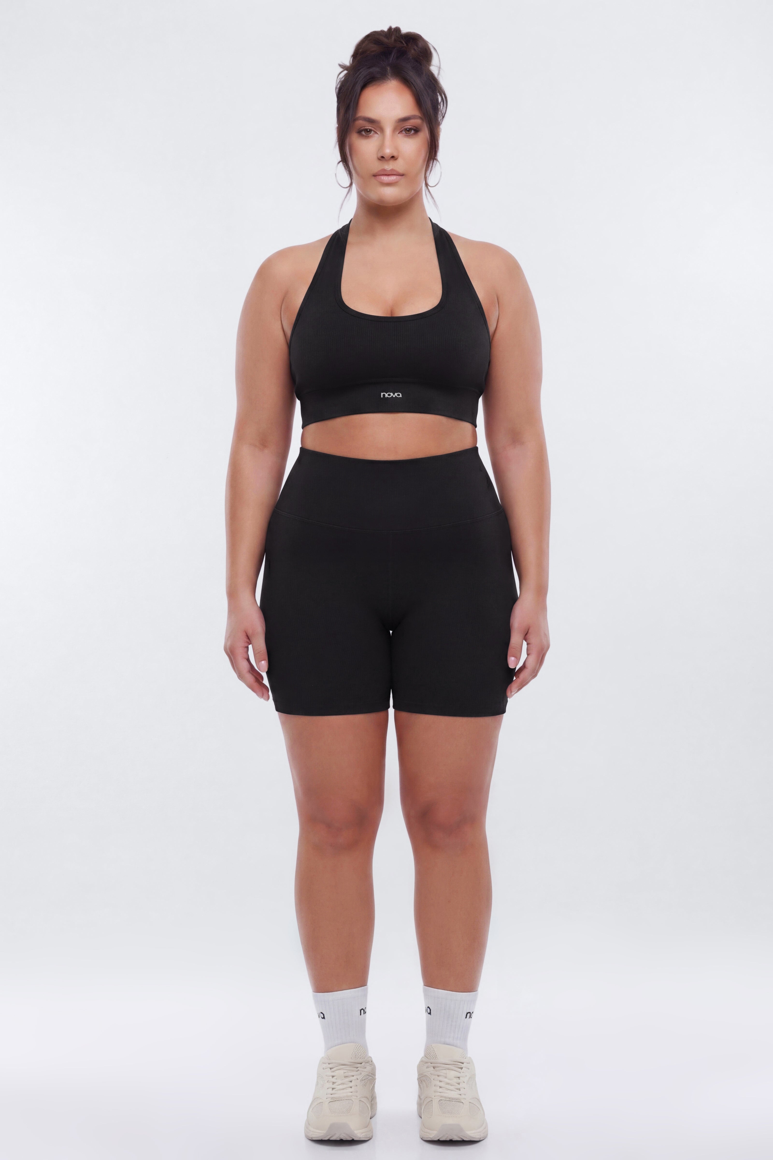 SeamlessLift™ 5″ High Rise Biker Short - Black