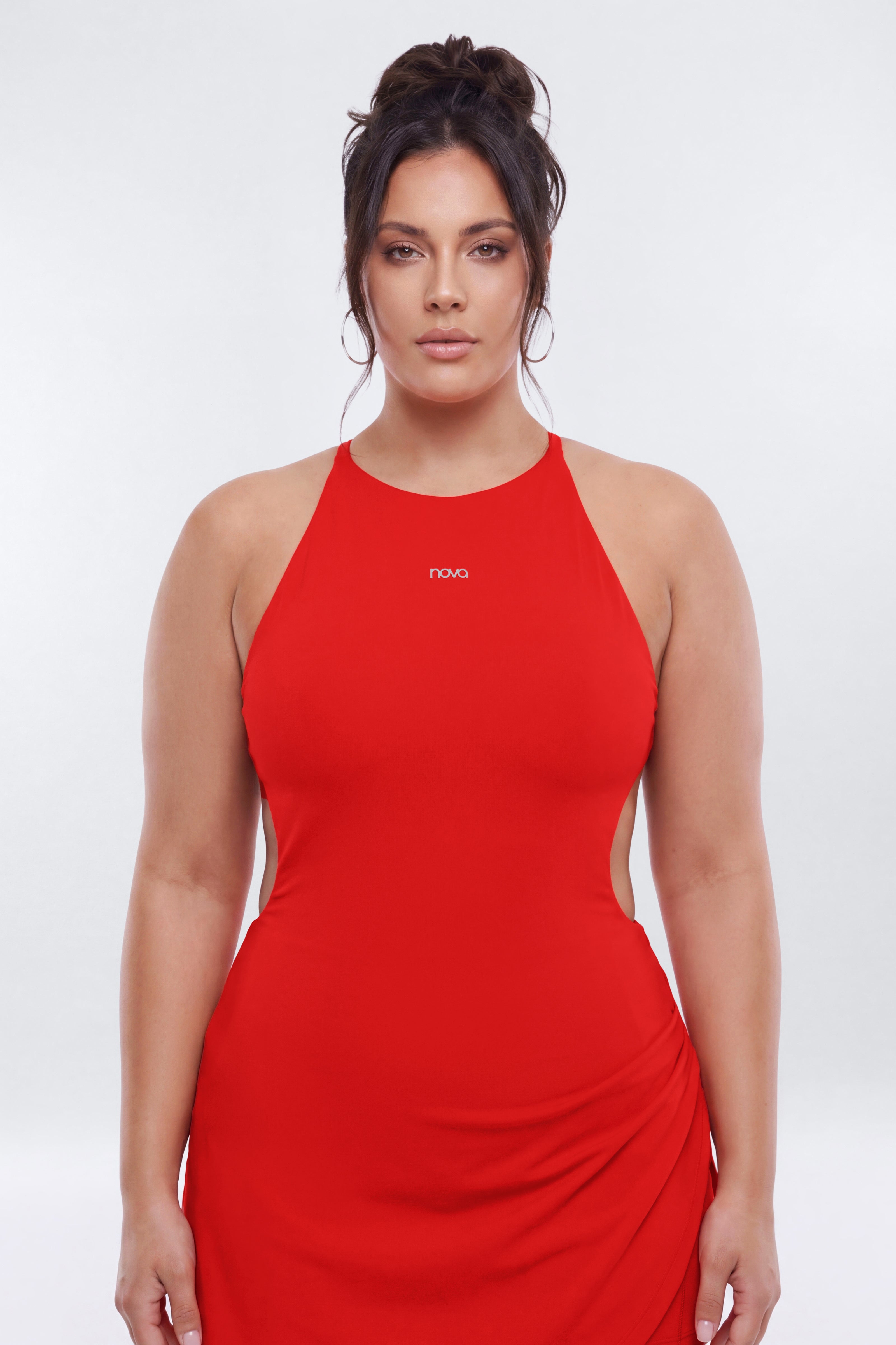 ProStretch™ Open Back Sports Dress - Red