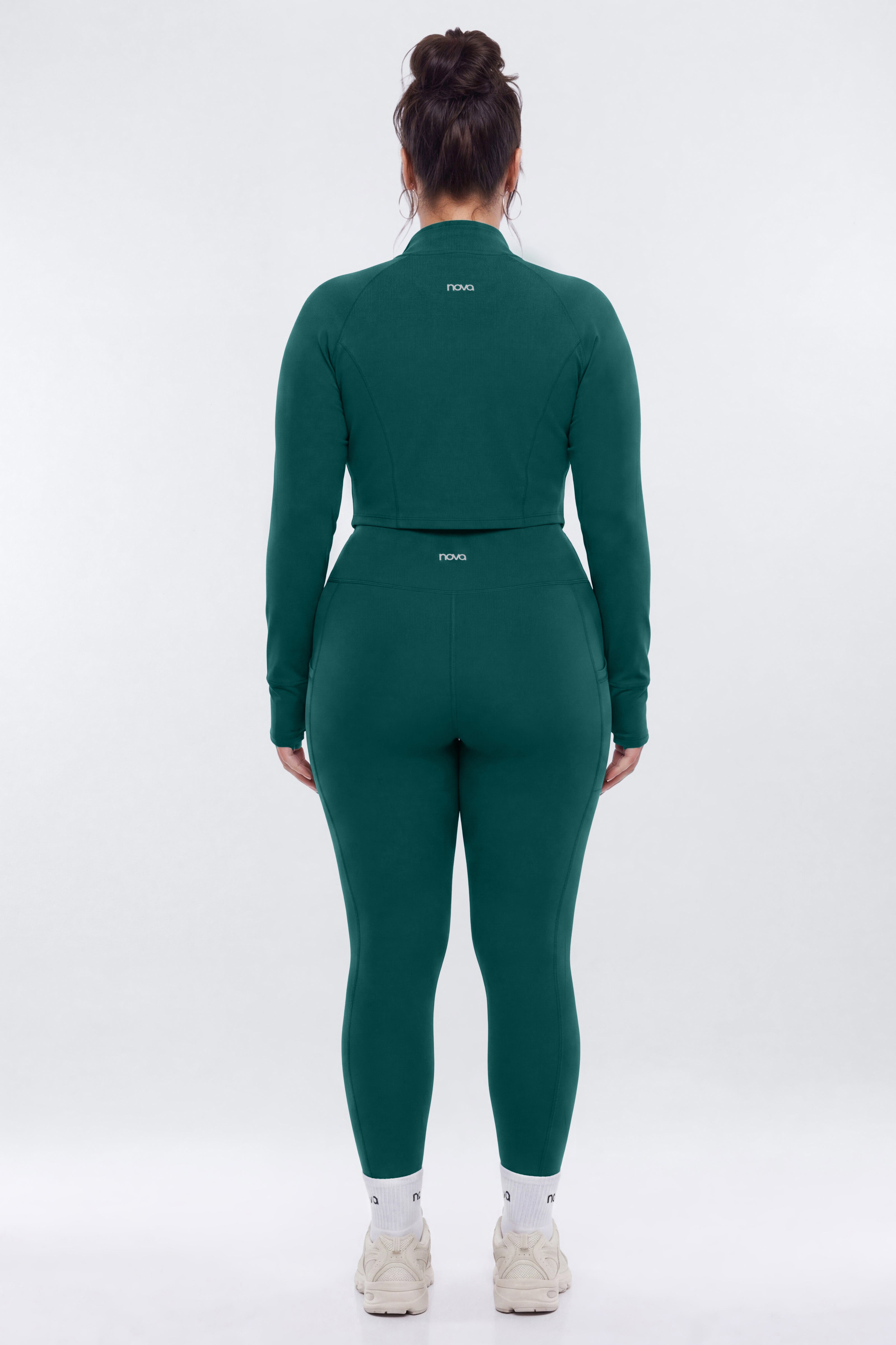 ProStretch™ 28″ High Rise Pocket Legging - Green