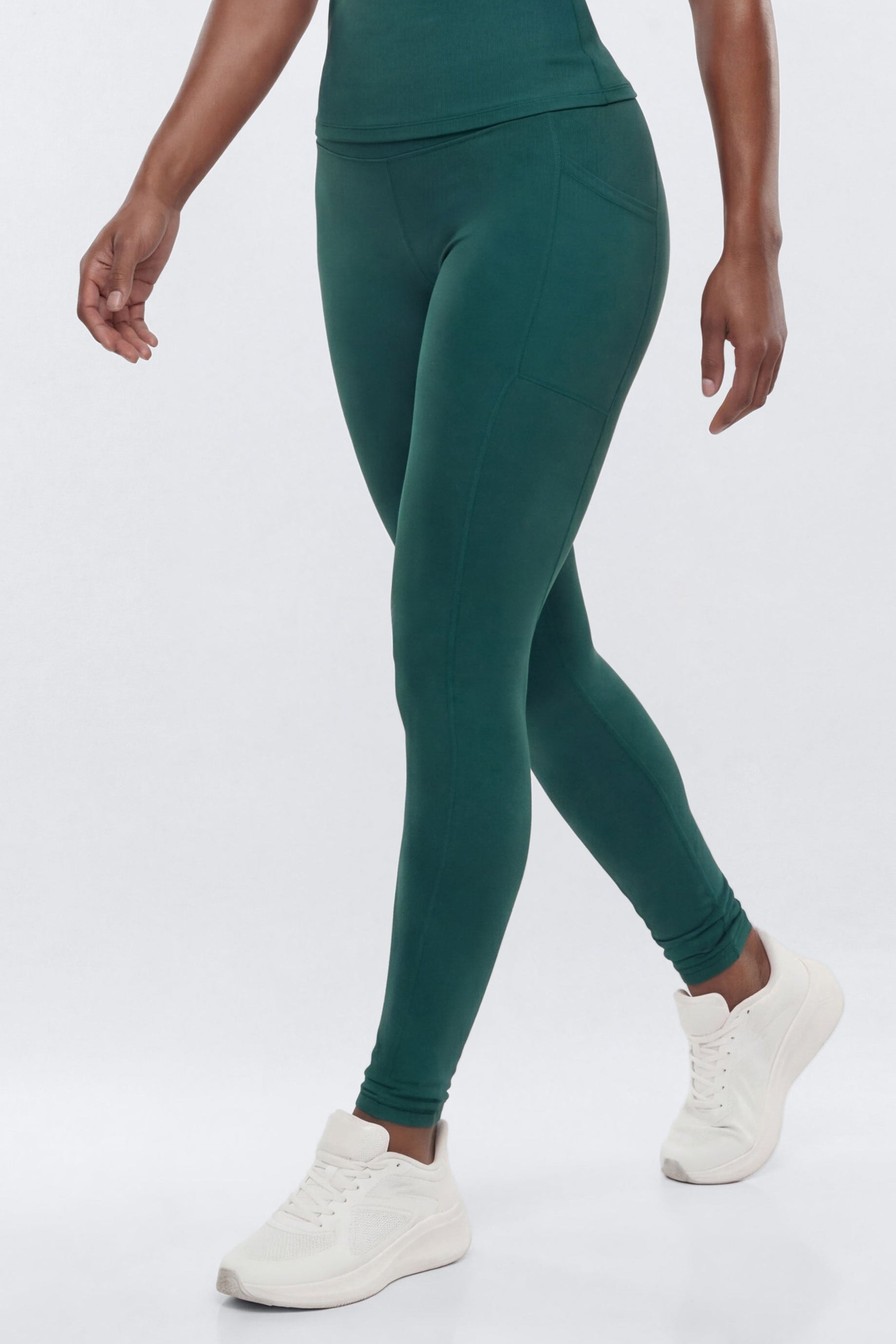 ProStretch™ 28″ High Rise Pocket Legging - Green
