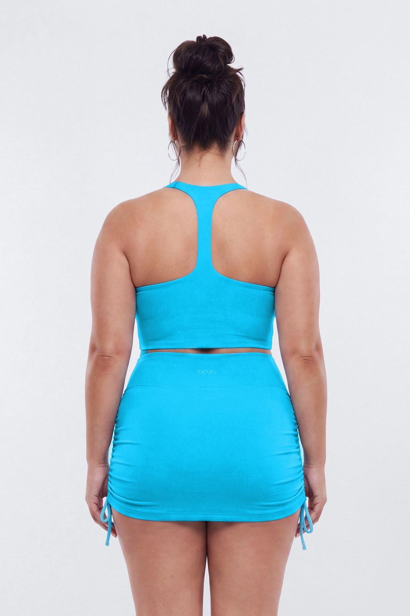 ButterSoft Side Ruched Skort - Blue