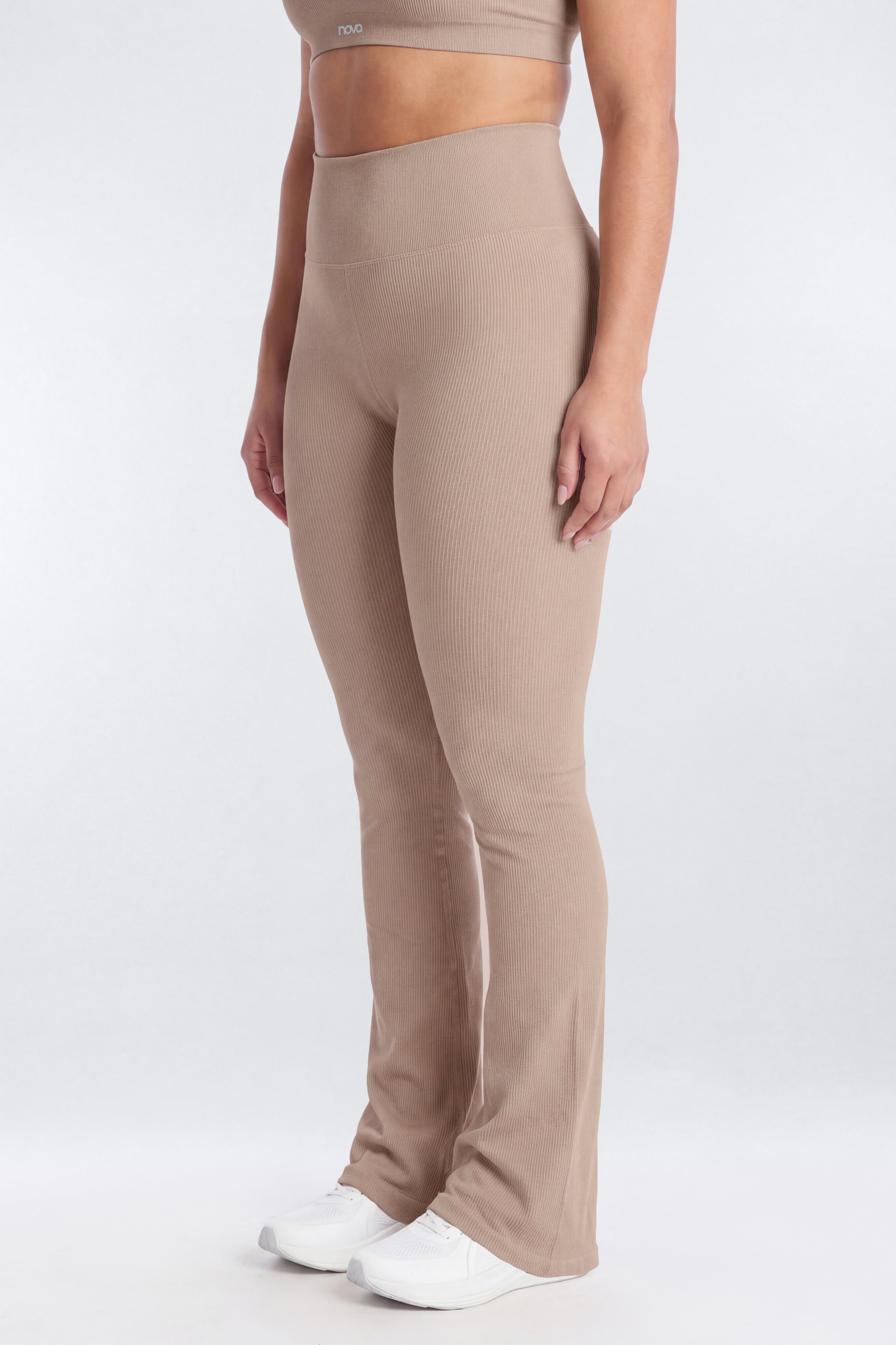 SeamlessLift™ 32″ High Rise Flare Legging - Taupe