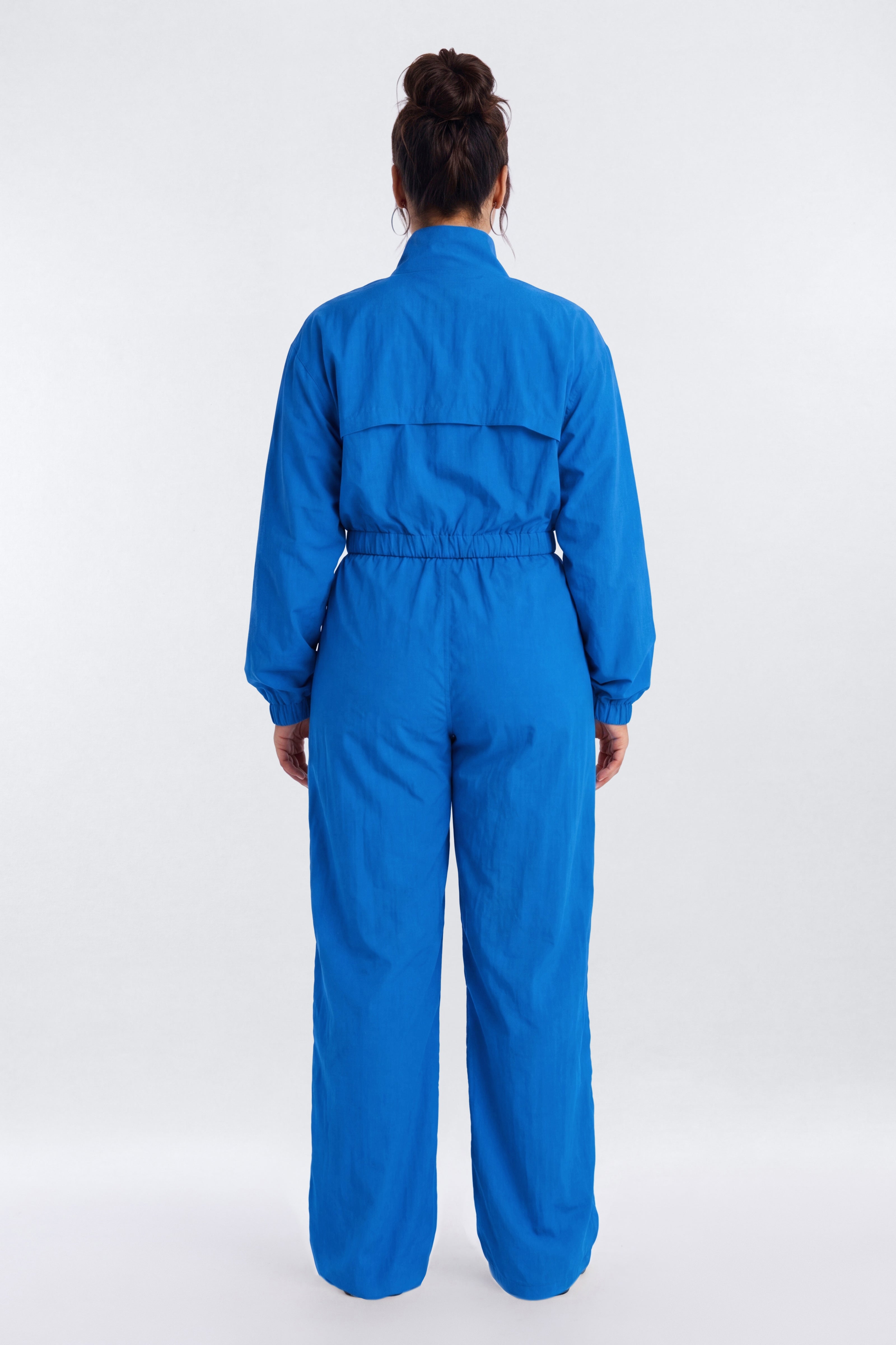 CoreNylon 31″ Zipper Windbreaker Track Pant - Blue