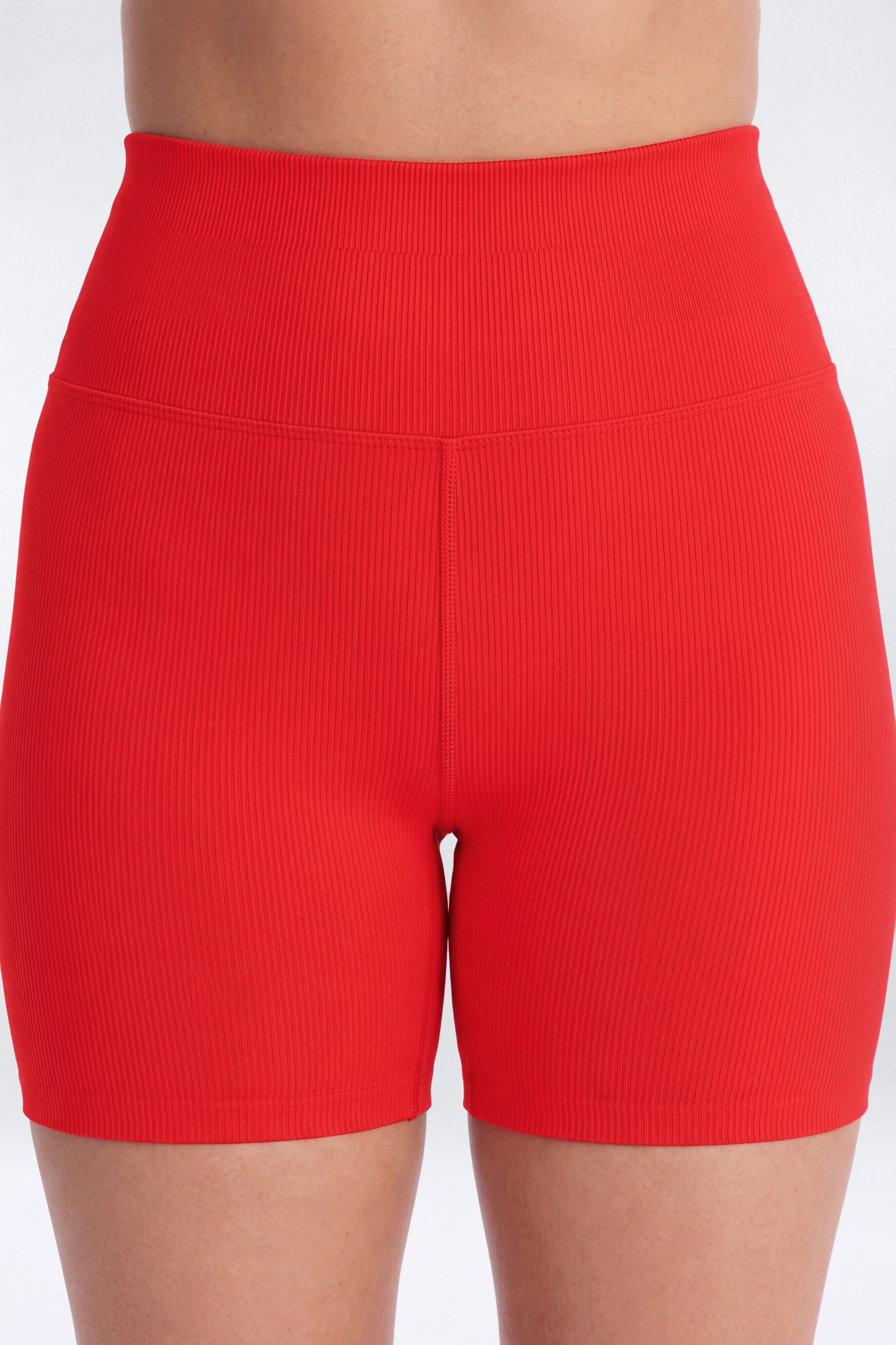 SeamlessLift™ 5″ High Rise Biker Short - Red