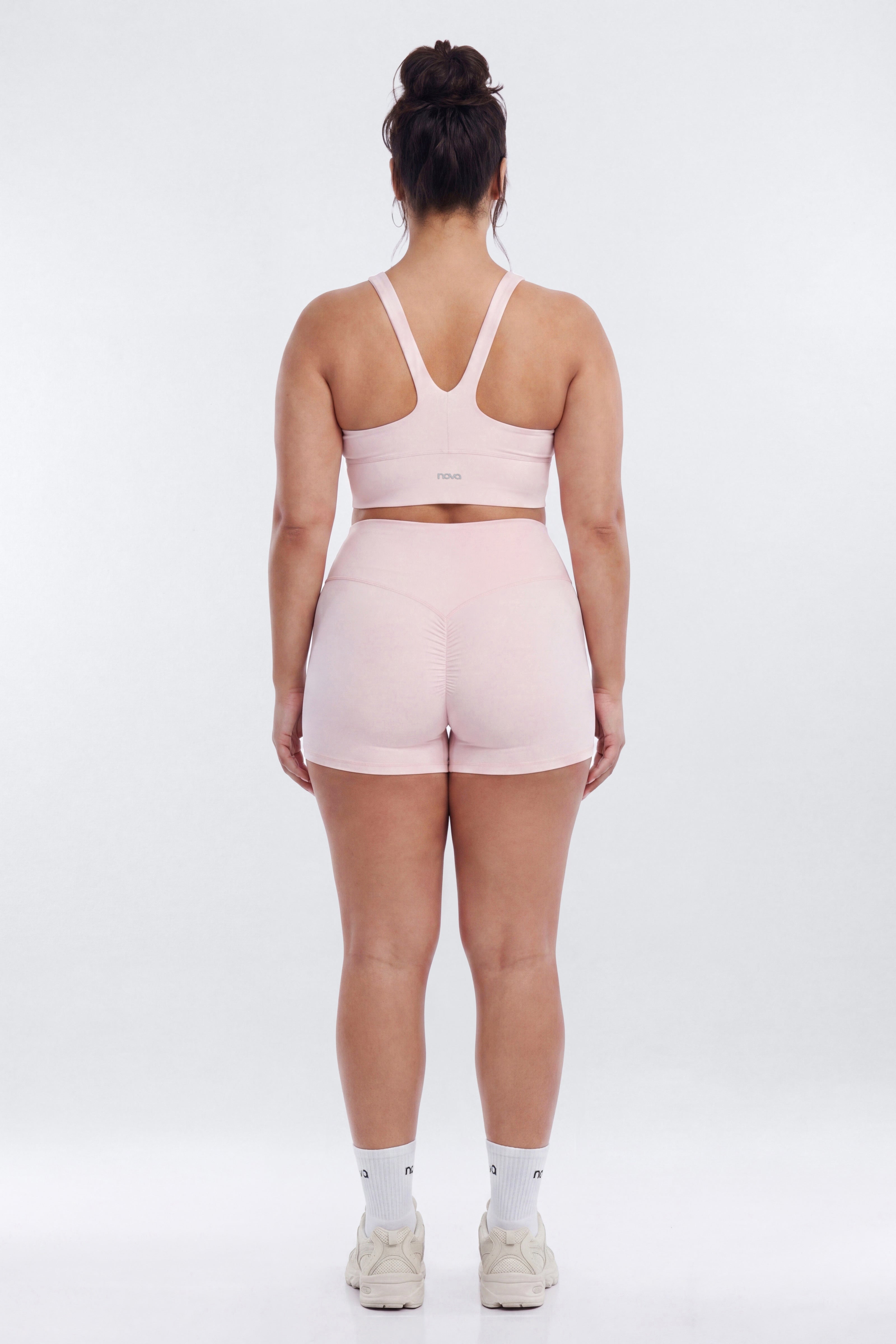 CloudForm™ Ruched Sports Bra - Blush