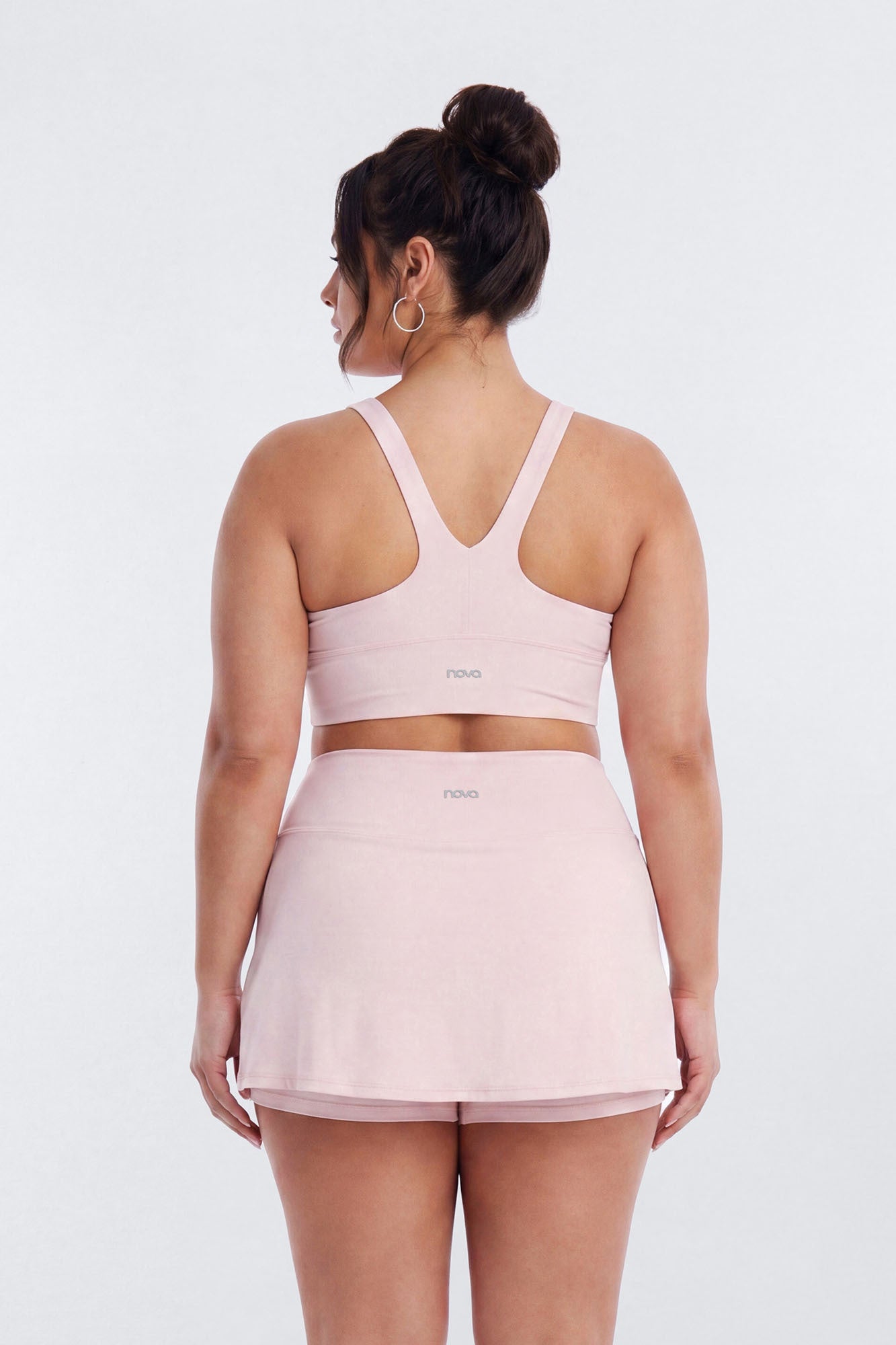 CloudForm™ Front Wrap Sports Mini Skort - Pink