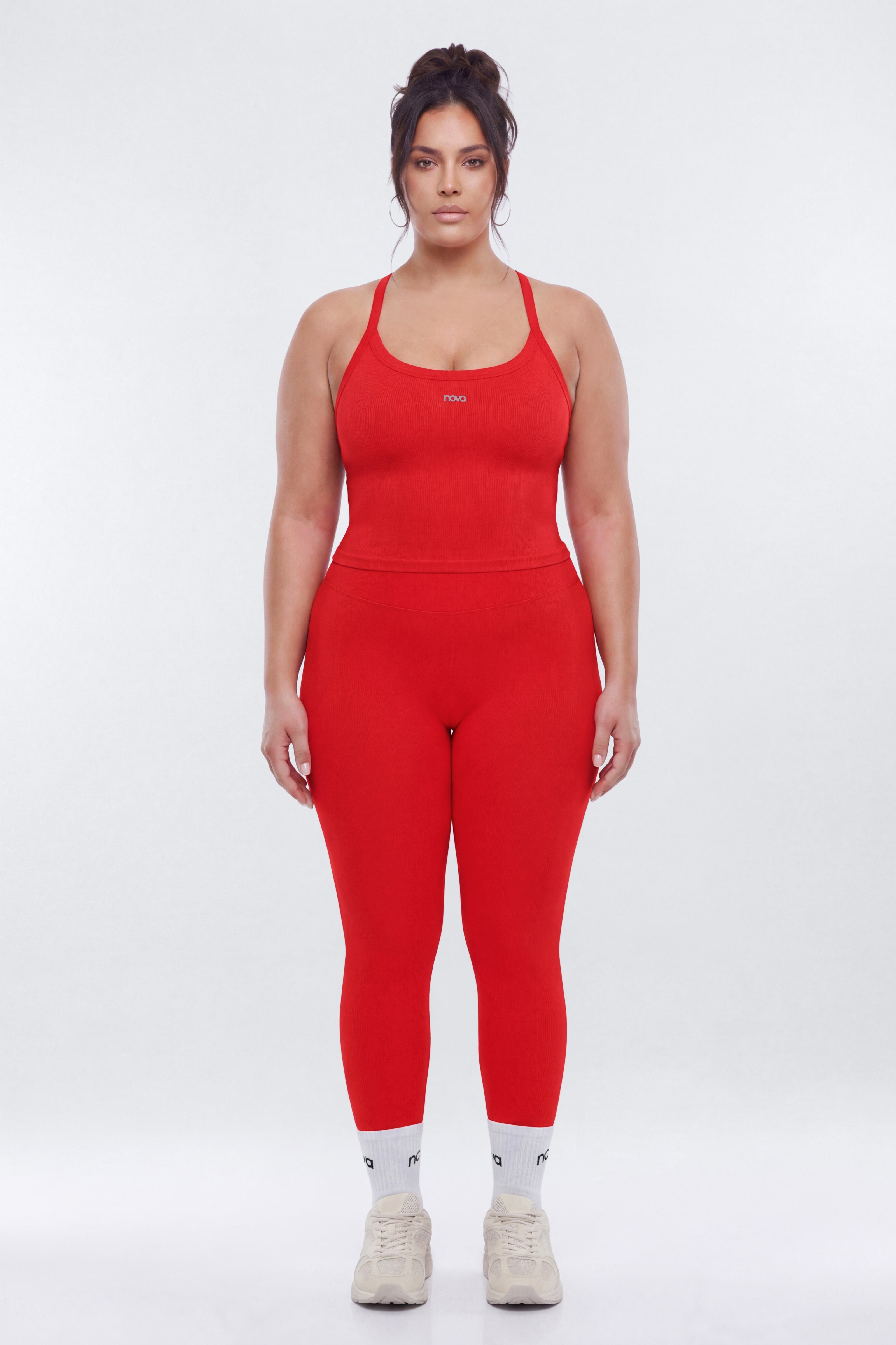 SeamlessLift™ 25″ High Rise Legging - Red