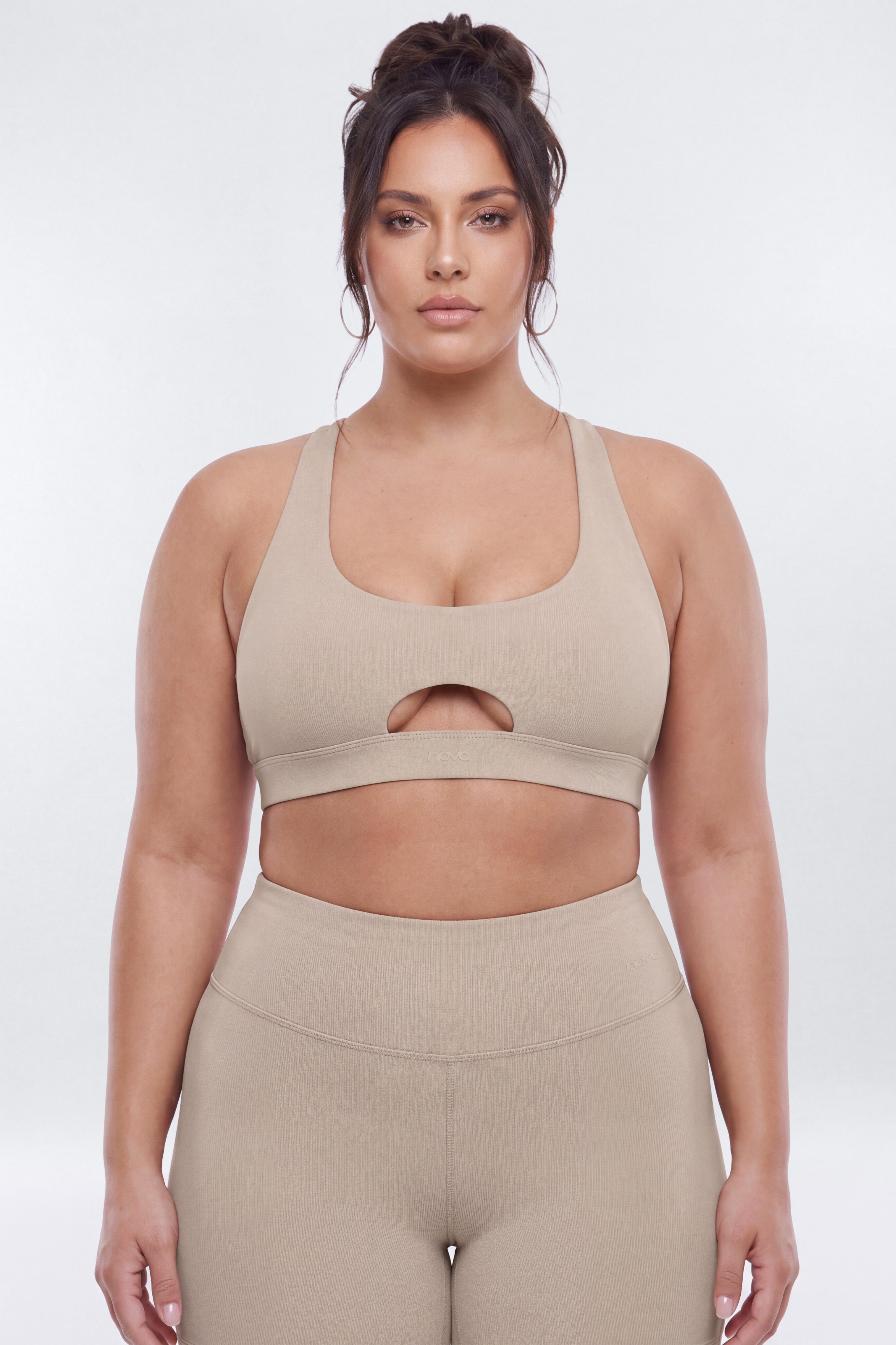 ButterSoft X Back Sports Bra - Stone