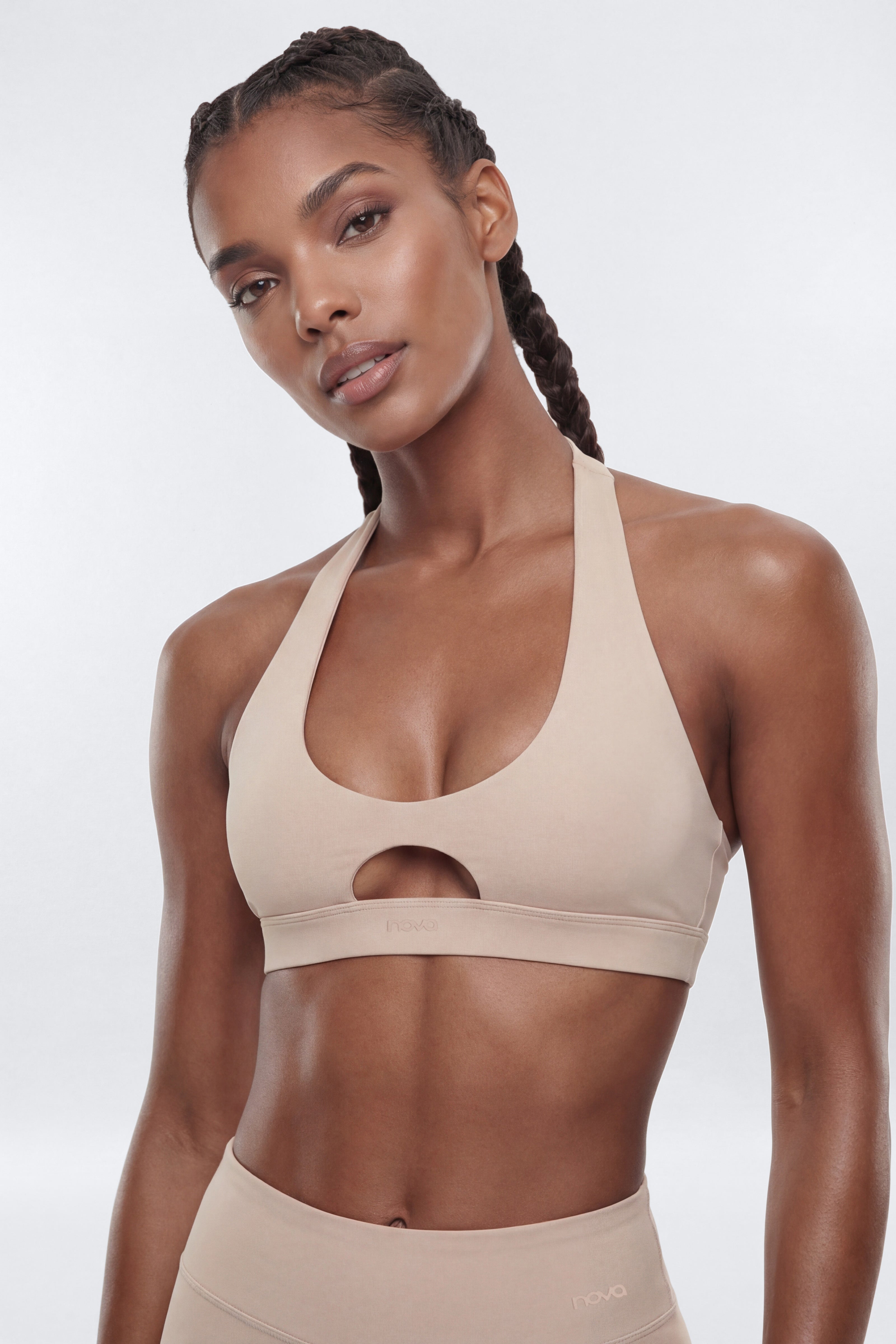 ButterSoft X Back Sports Bra - Stone
