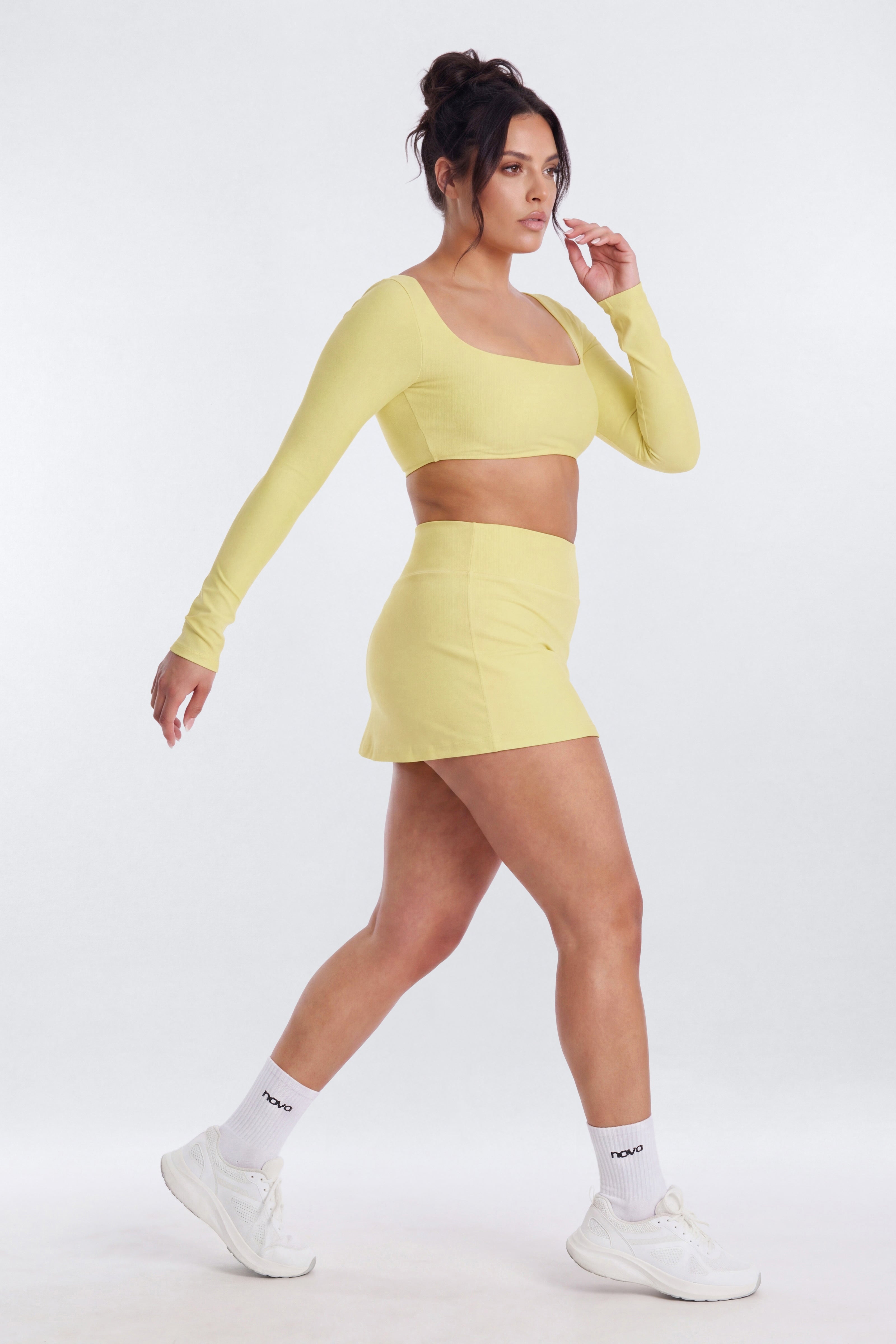 AirSculpt™ Mid Rise Mini Skort - Yellow