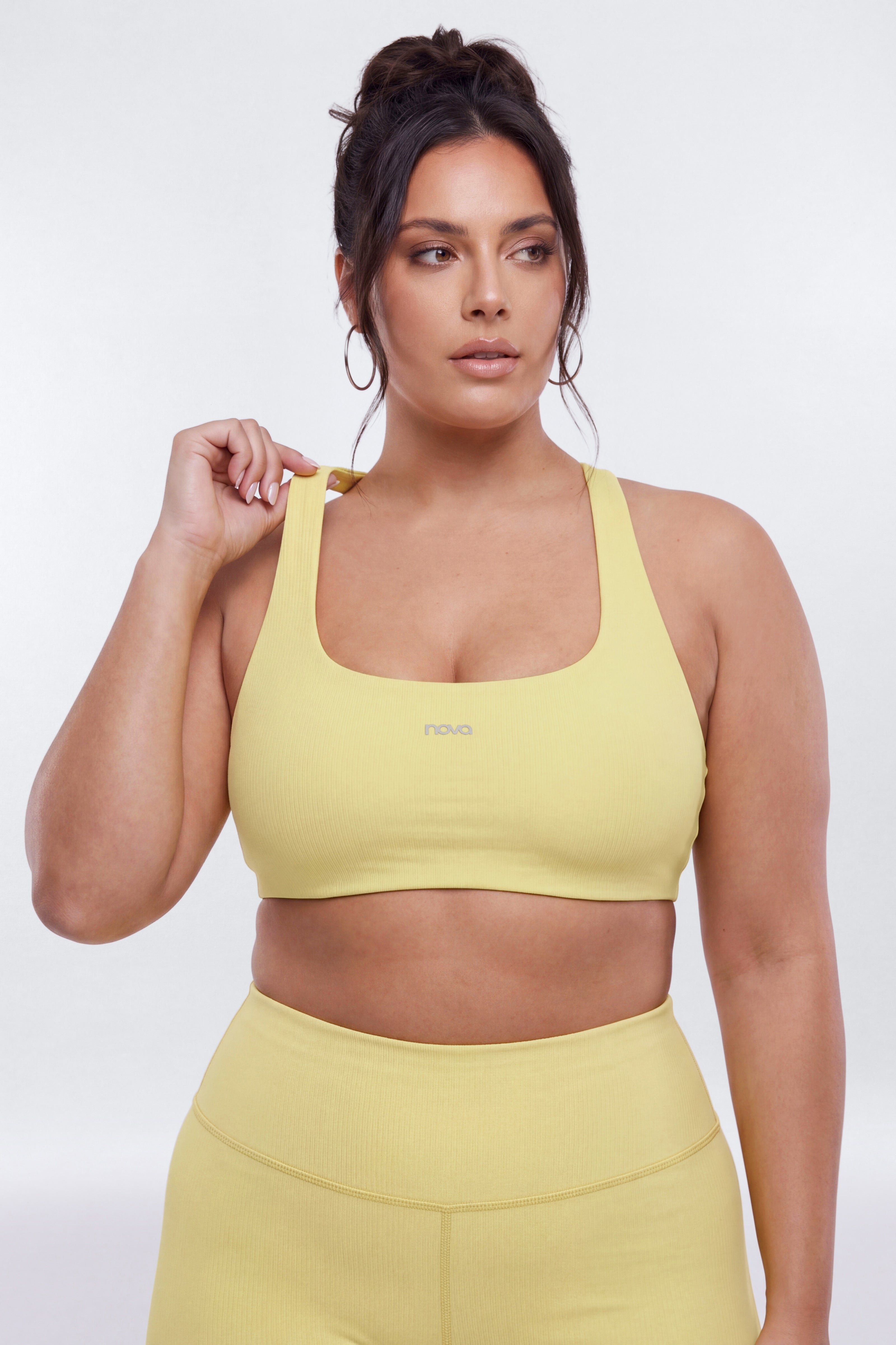 AirSculpt™ Racer Back Sports Bra - Yellow
