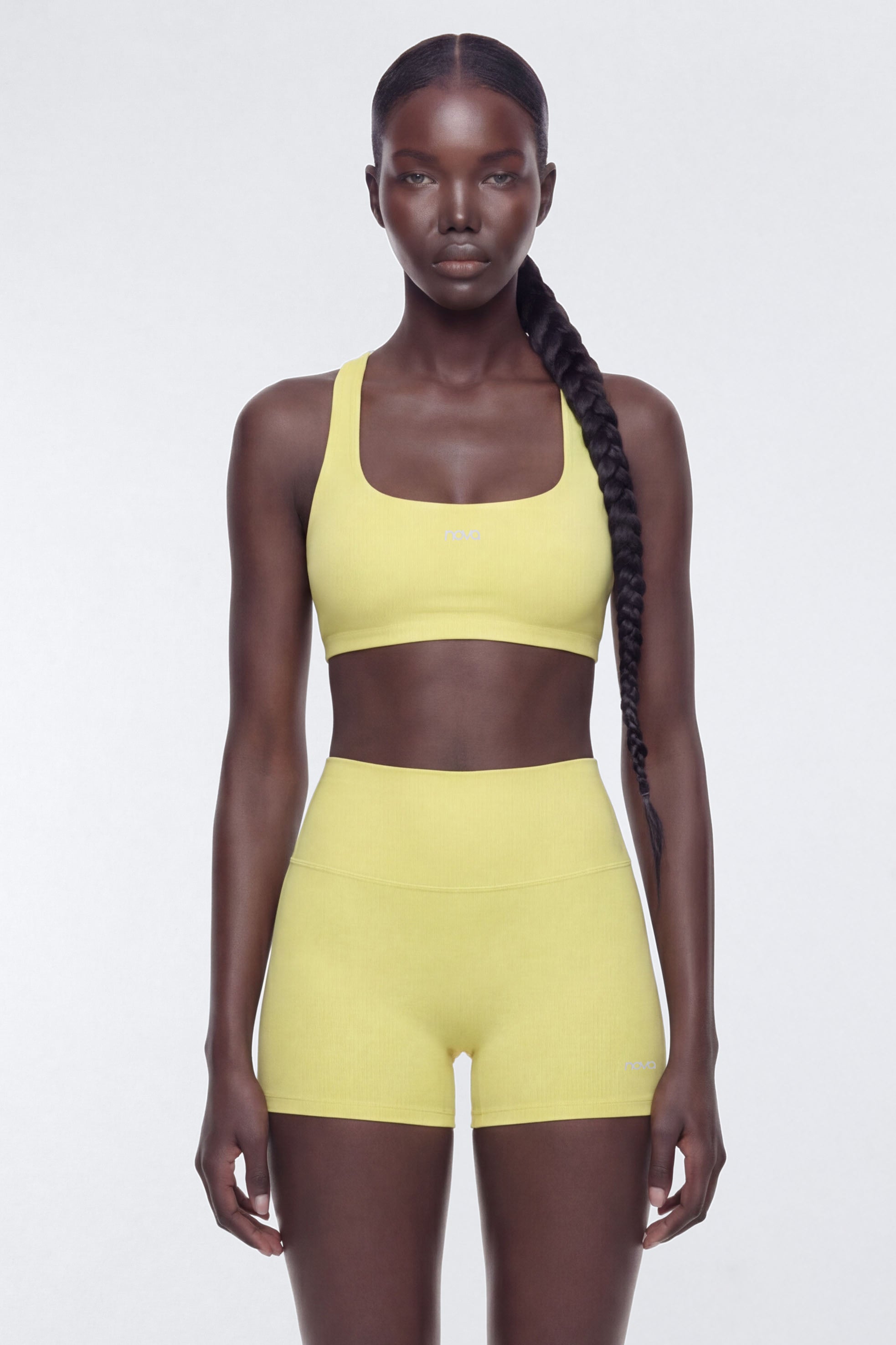 AirSculpt™ Racer Back Sports Bra - Yellow