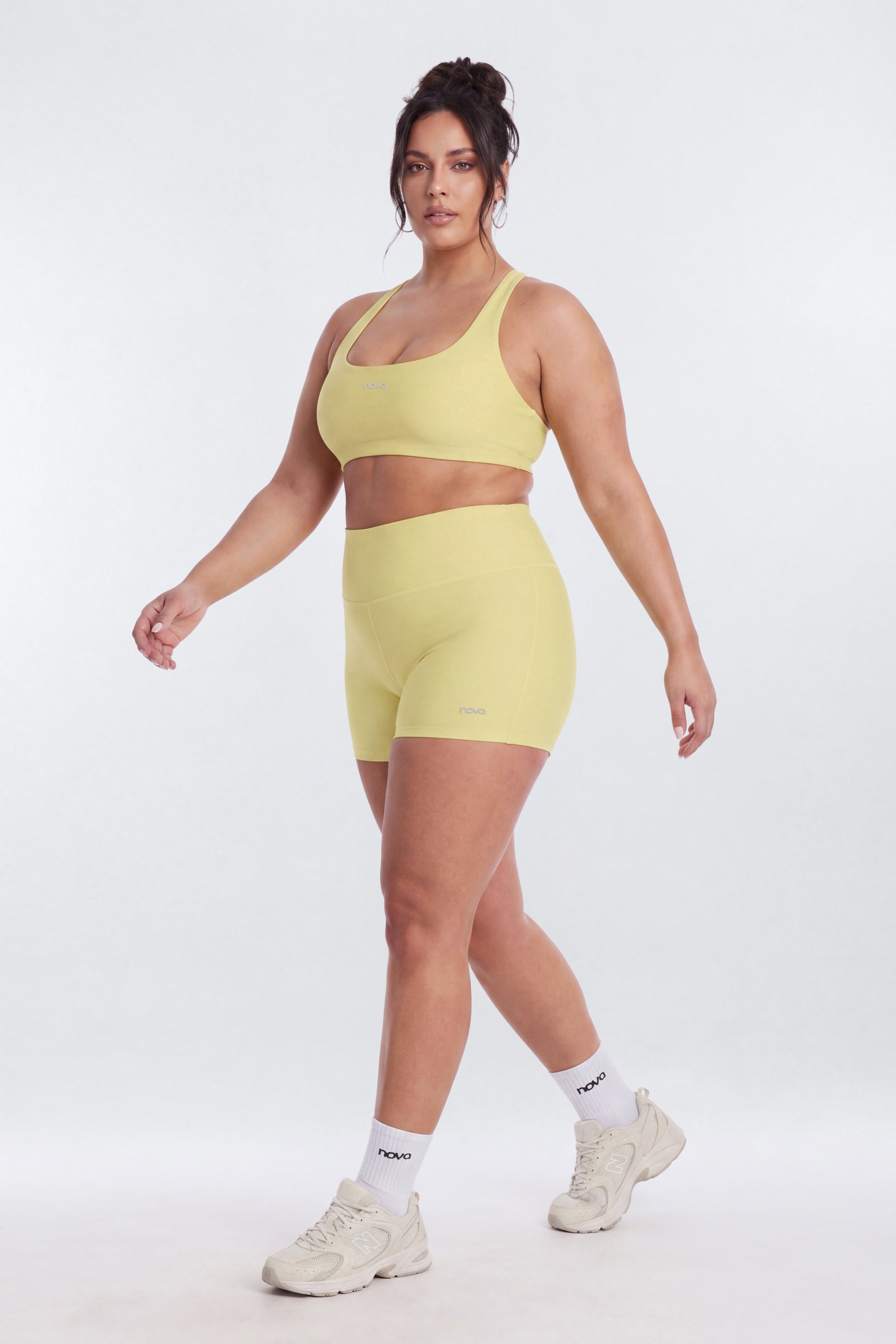 AirSculpt™ Racer Back Sports Bra - Yellow