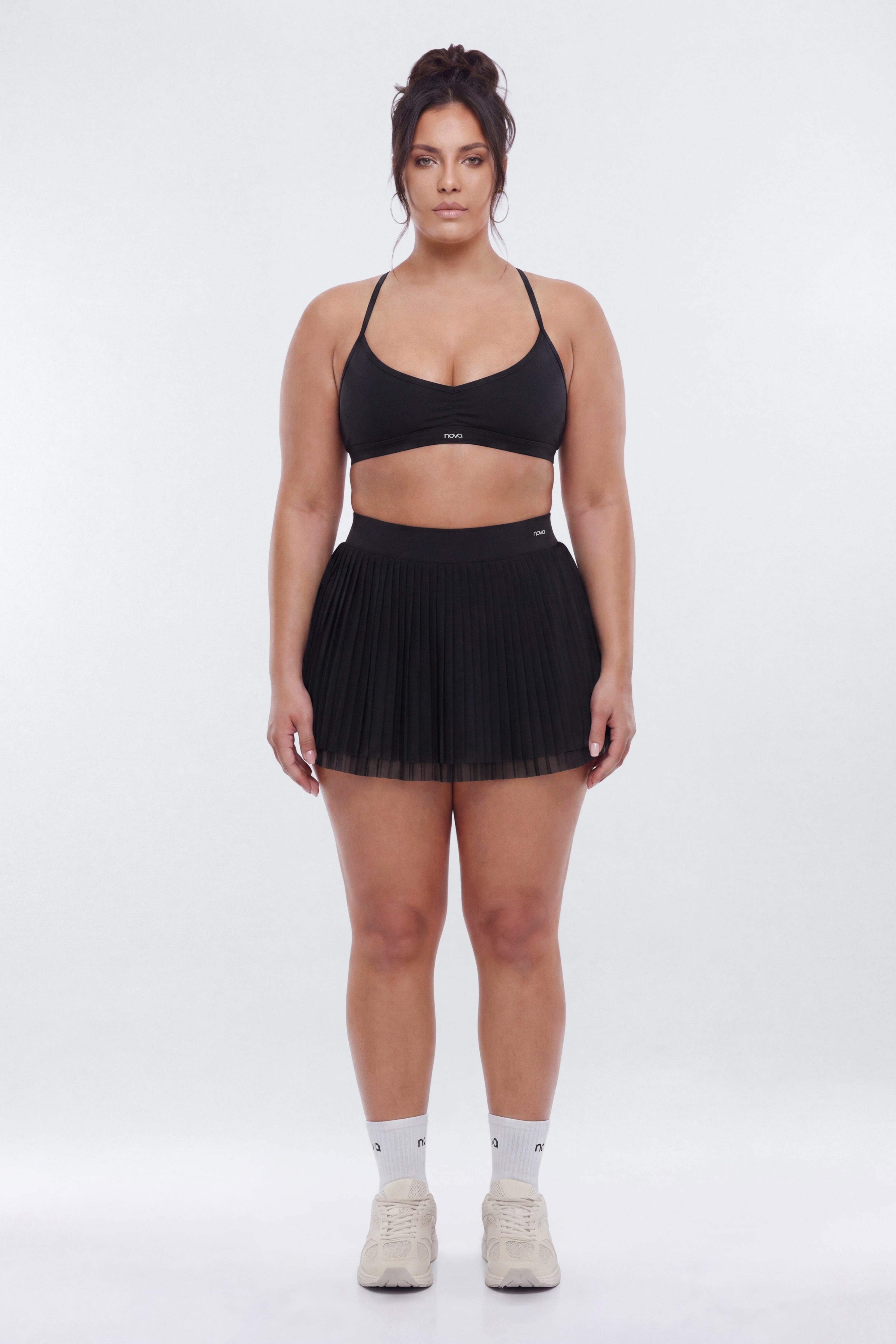 ProStretch™ Adjustable Strap Back Sports Bra - Black