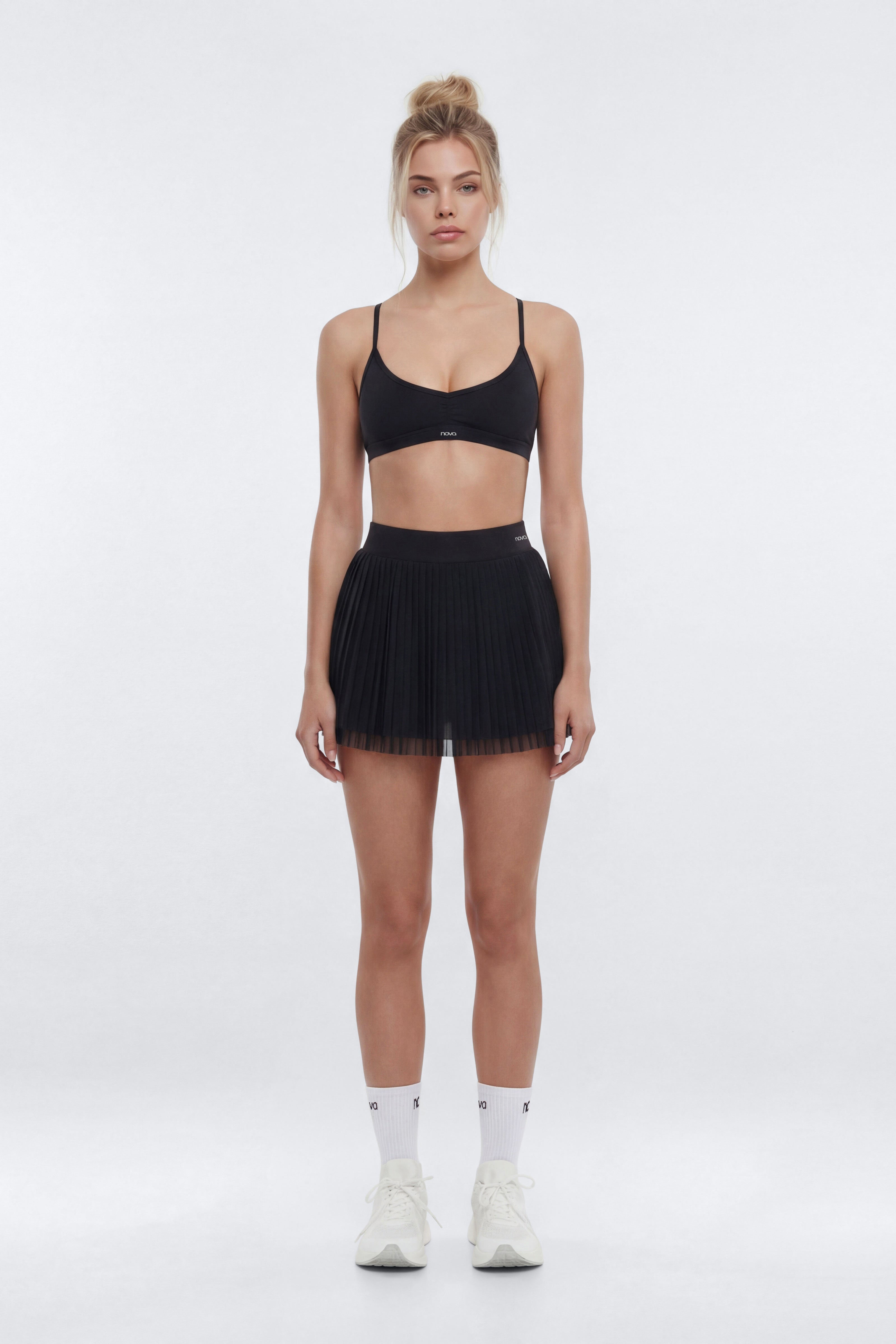 ProStretch™ 2″ Pocket Pleated Skort - Black