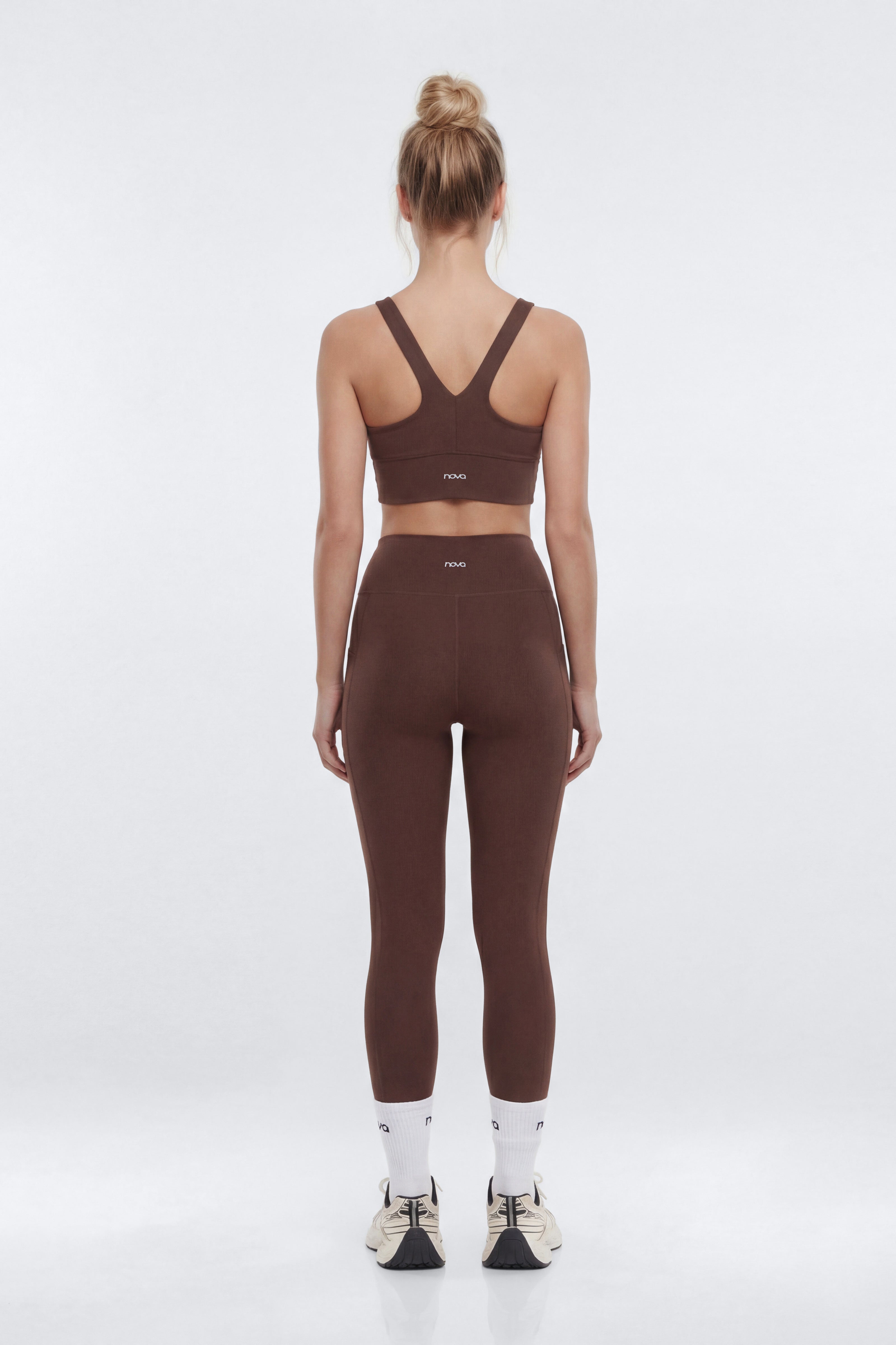 ProStretch™ 28″ High Rise Pocket Legging - Brown