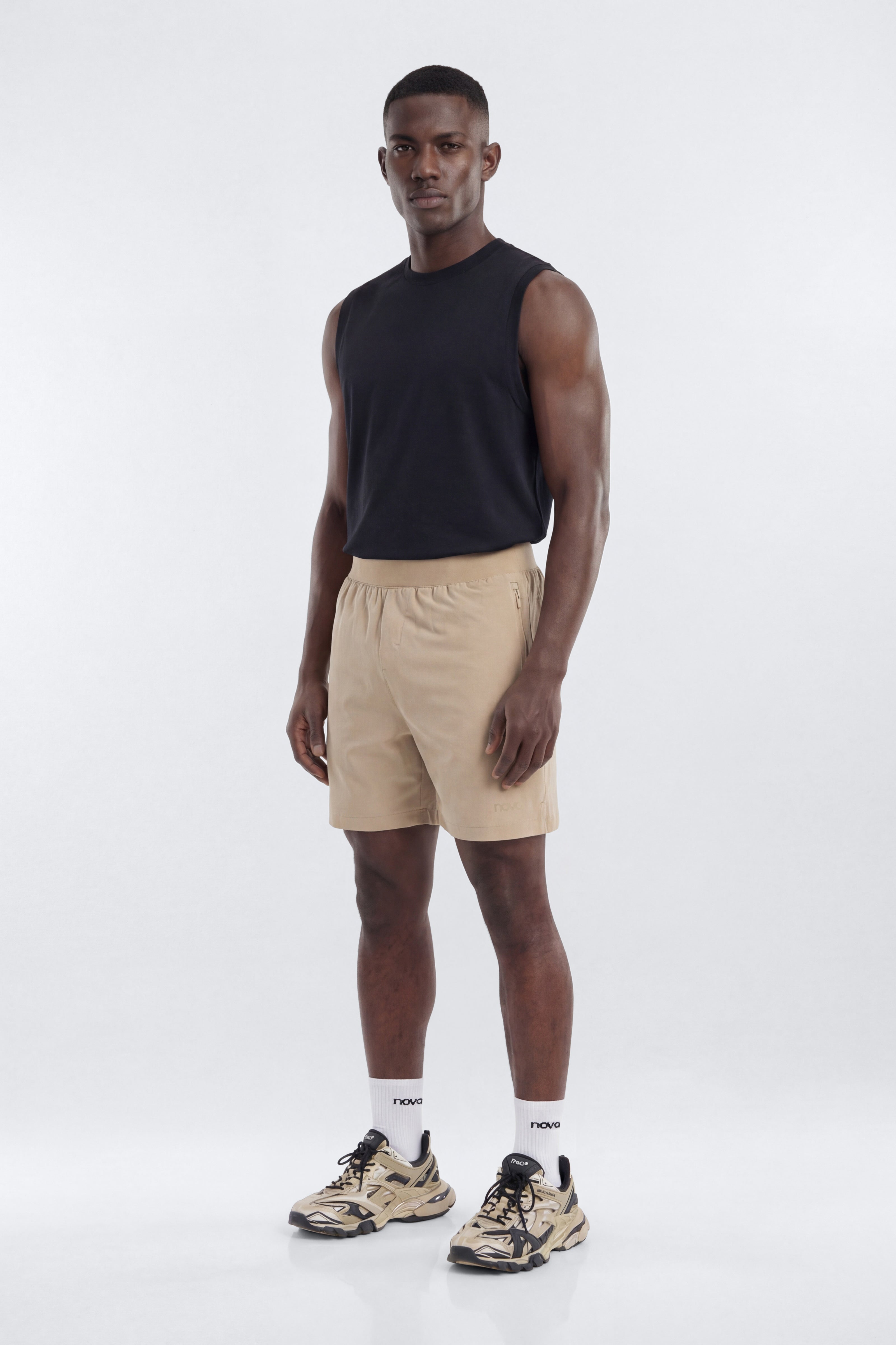 ActiveNylon™ 7″ Pocket Shorts - Taupe