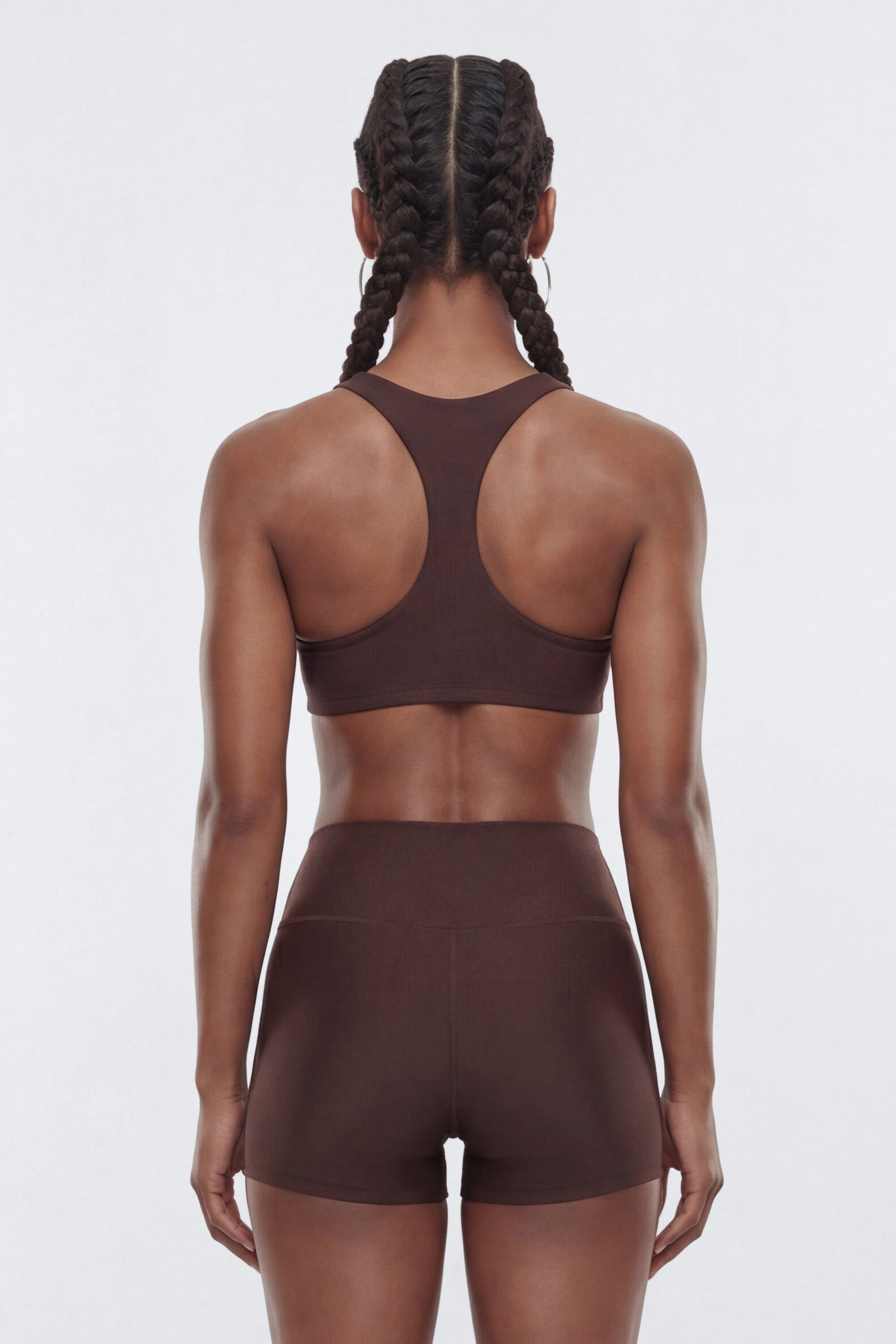 AirSculpt™ Racer Back Sports Bra - Brown