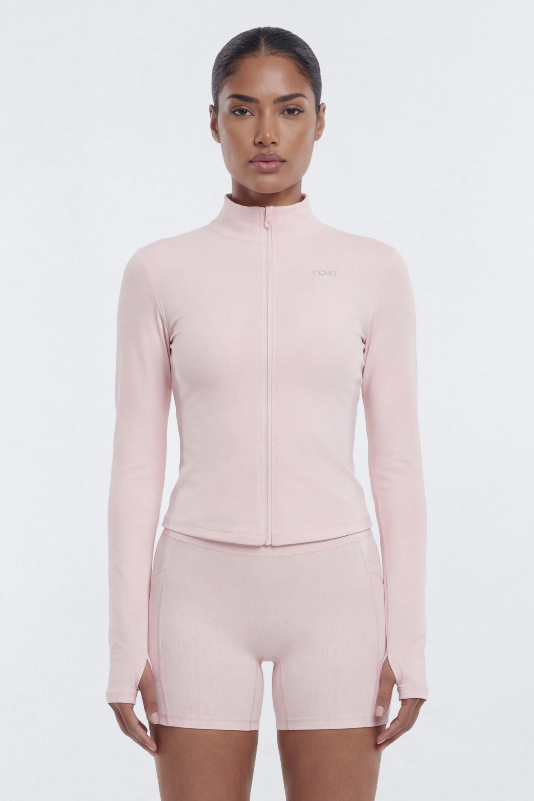 CloudForm™ Long Sleeve Full Zip Jacket - Pink