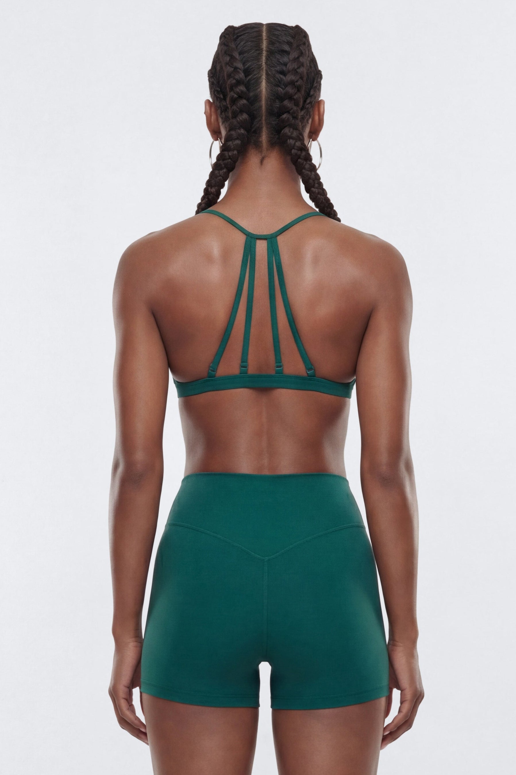 ProStretch™ Adjustable Strap Back Sports Bra - Hunter Green