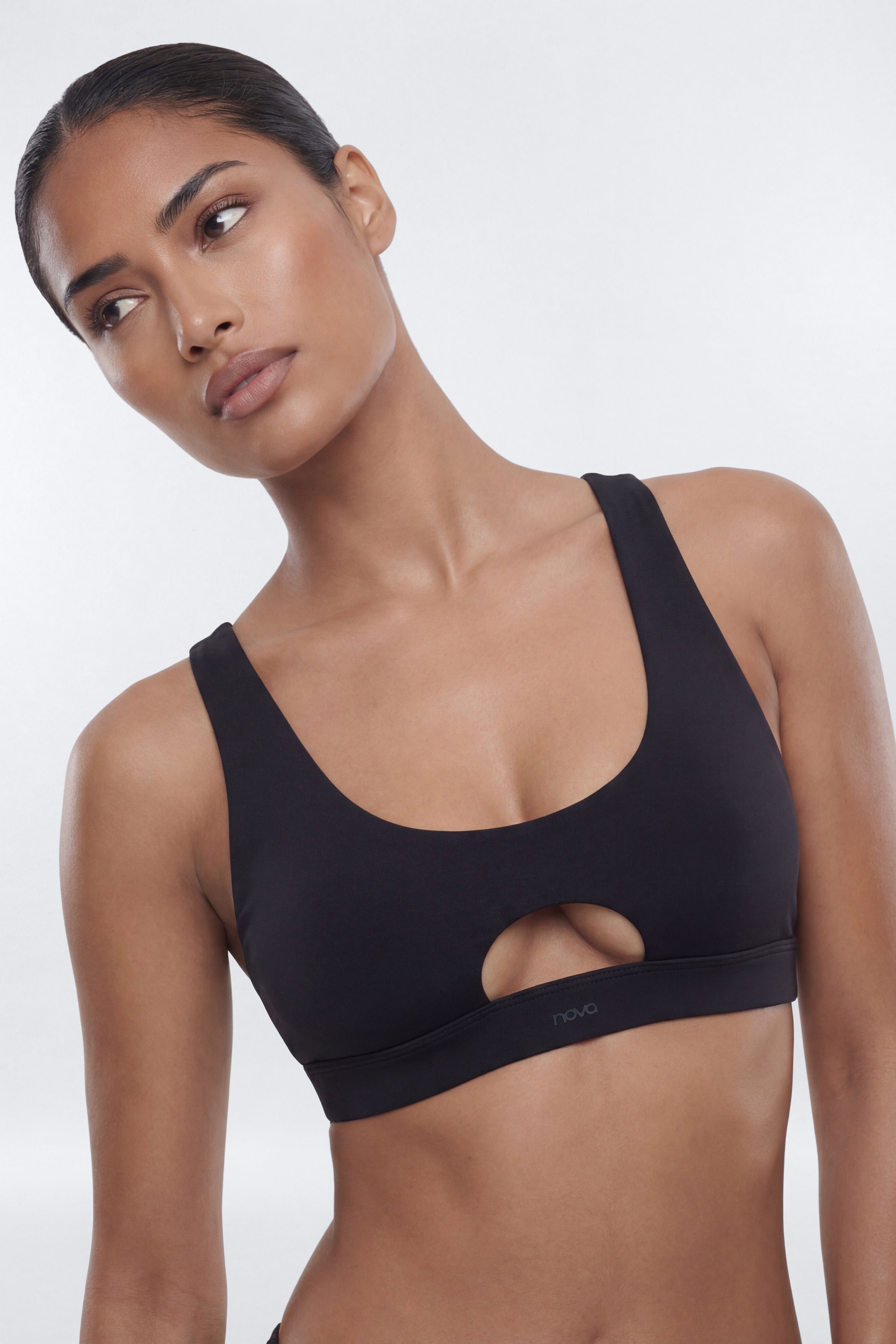 ButterSoft X Back Sports Bra - Black