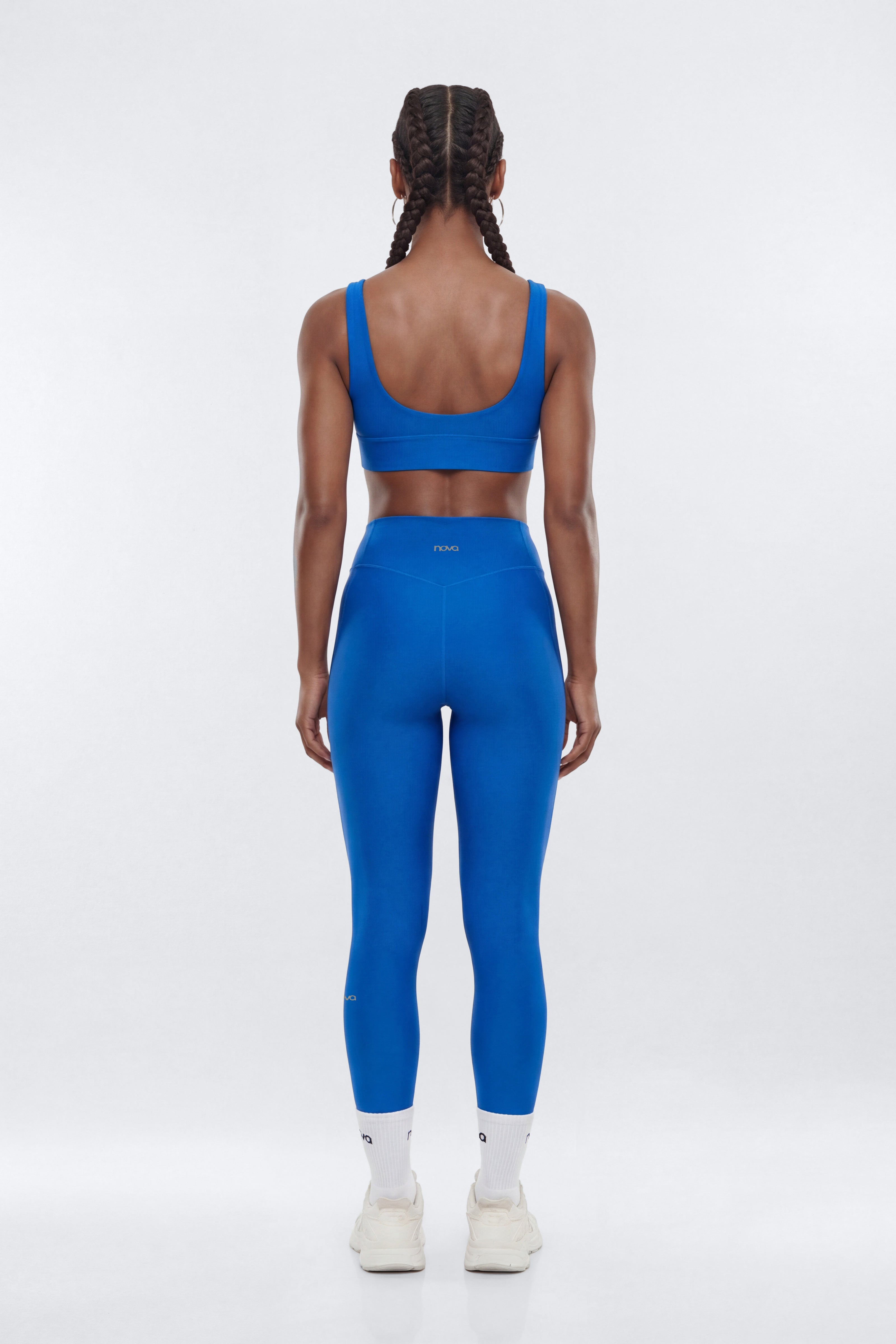 AirSculpt™ V Neck Sports Bra - CobaltBlue