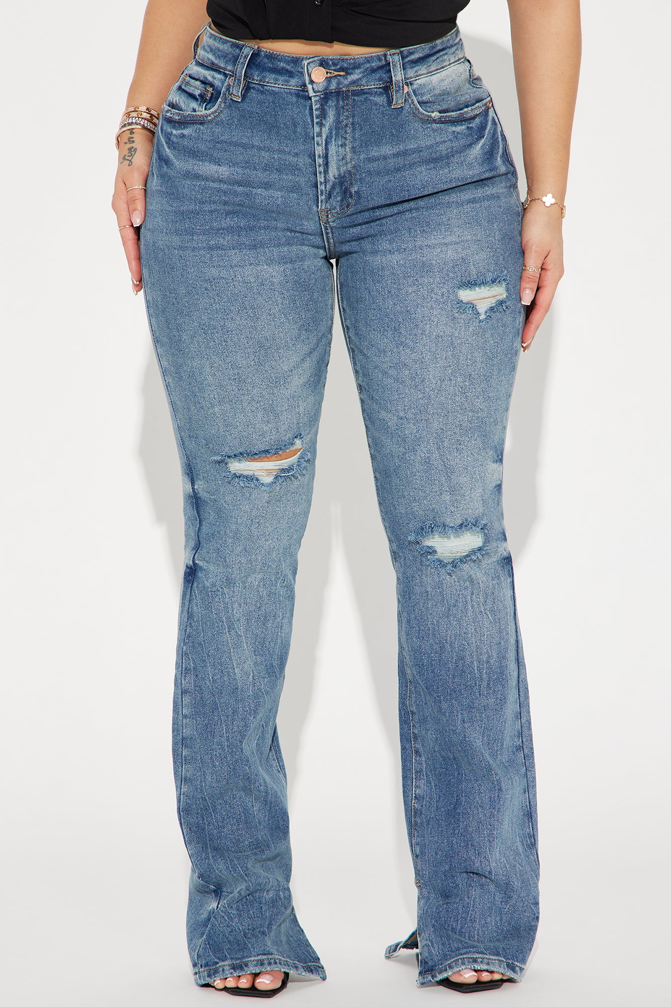 Tall Baddest One Around Bootcut Jeans - Medium Wash image 6