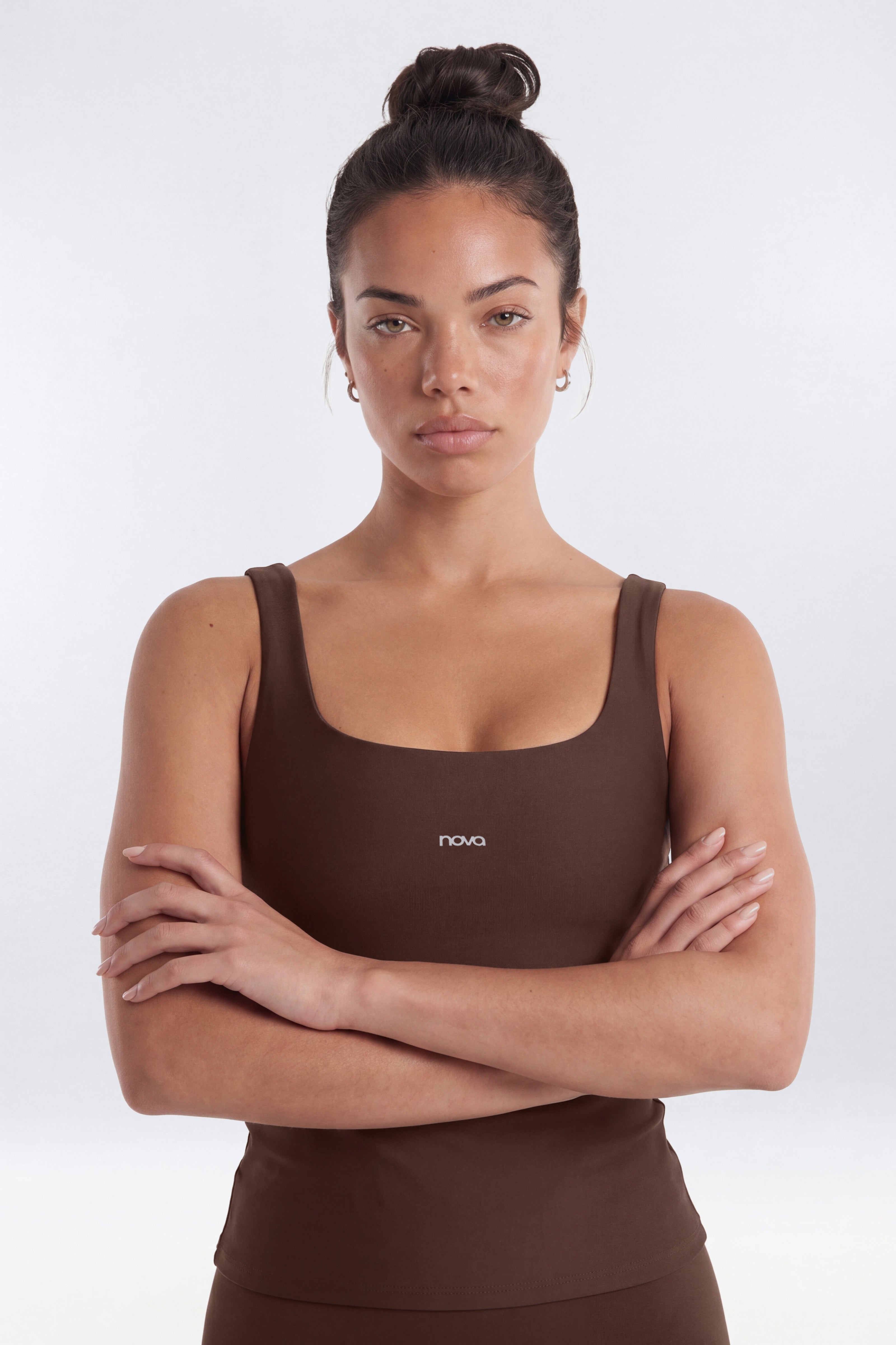 AirSculpt™ Sports Tank Top - Brown
