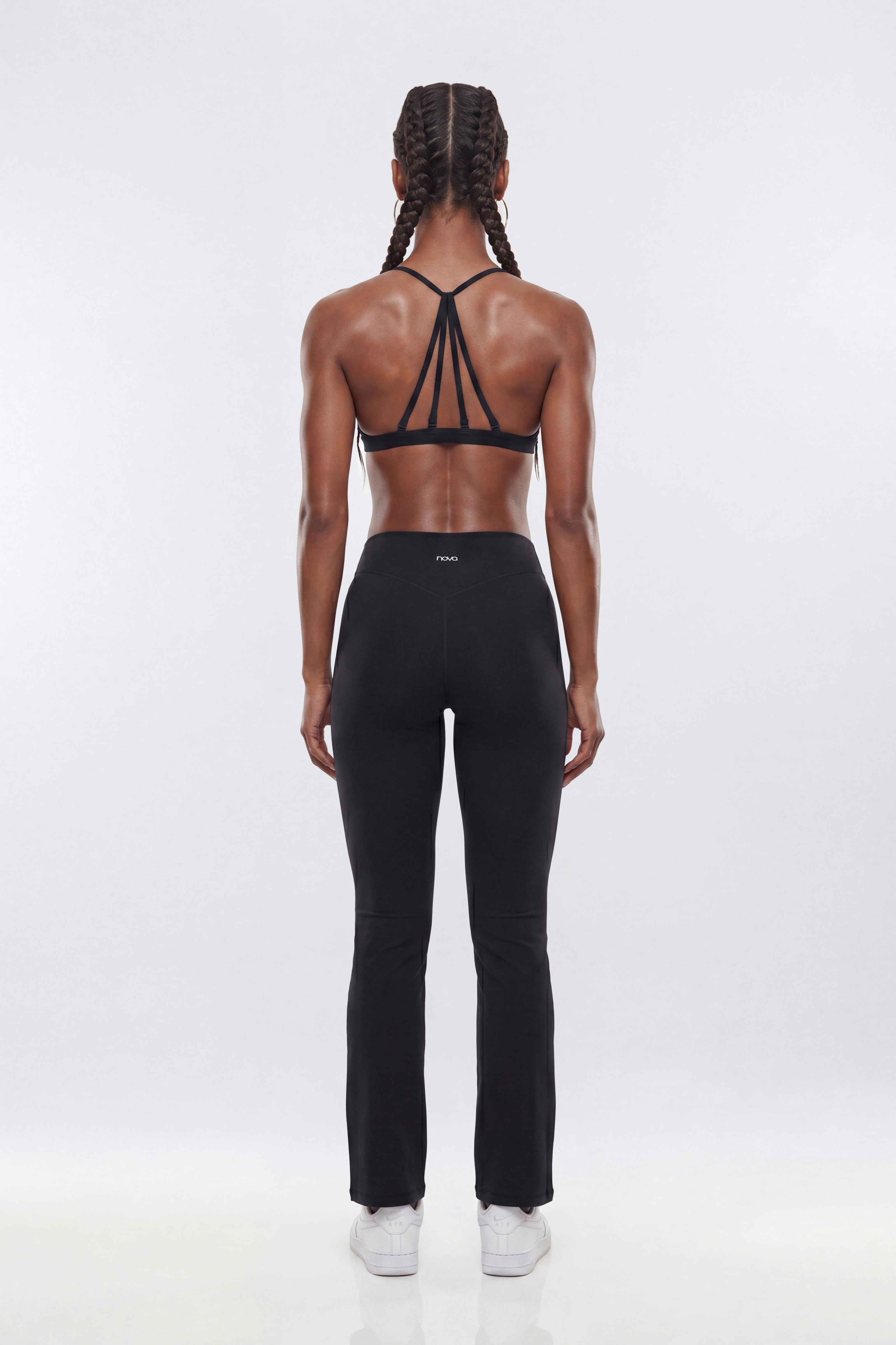 ProStretch™ Adjustable Strap Back Sports Bra - Black