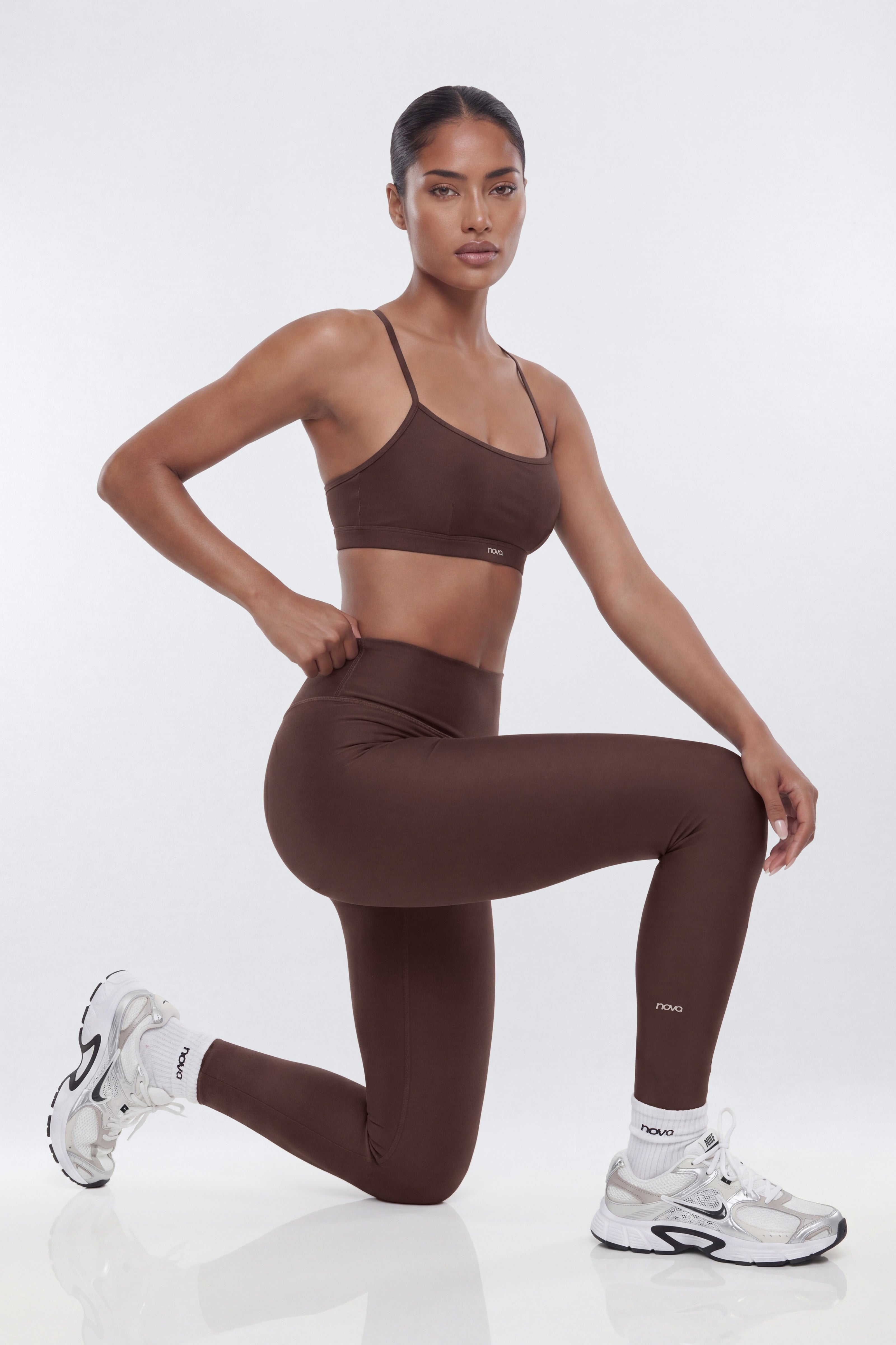 AirSculpt™ 28″ High Rise Legging - Brown