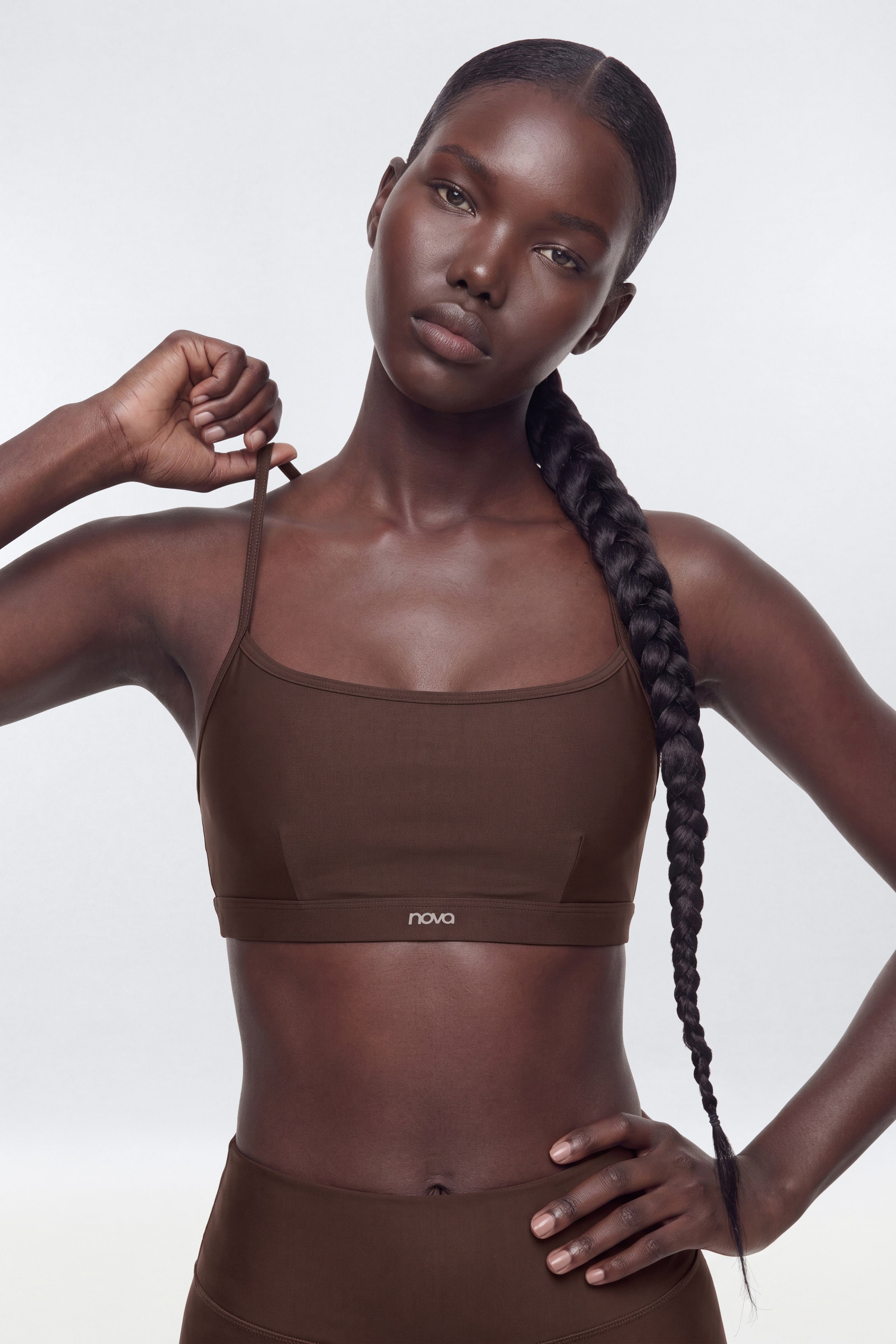 AirSculpt™ X Back Sports Bra - Brown