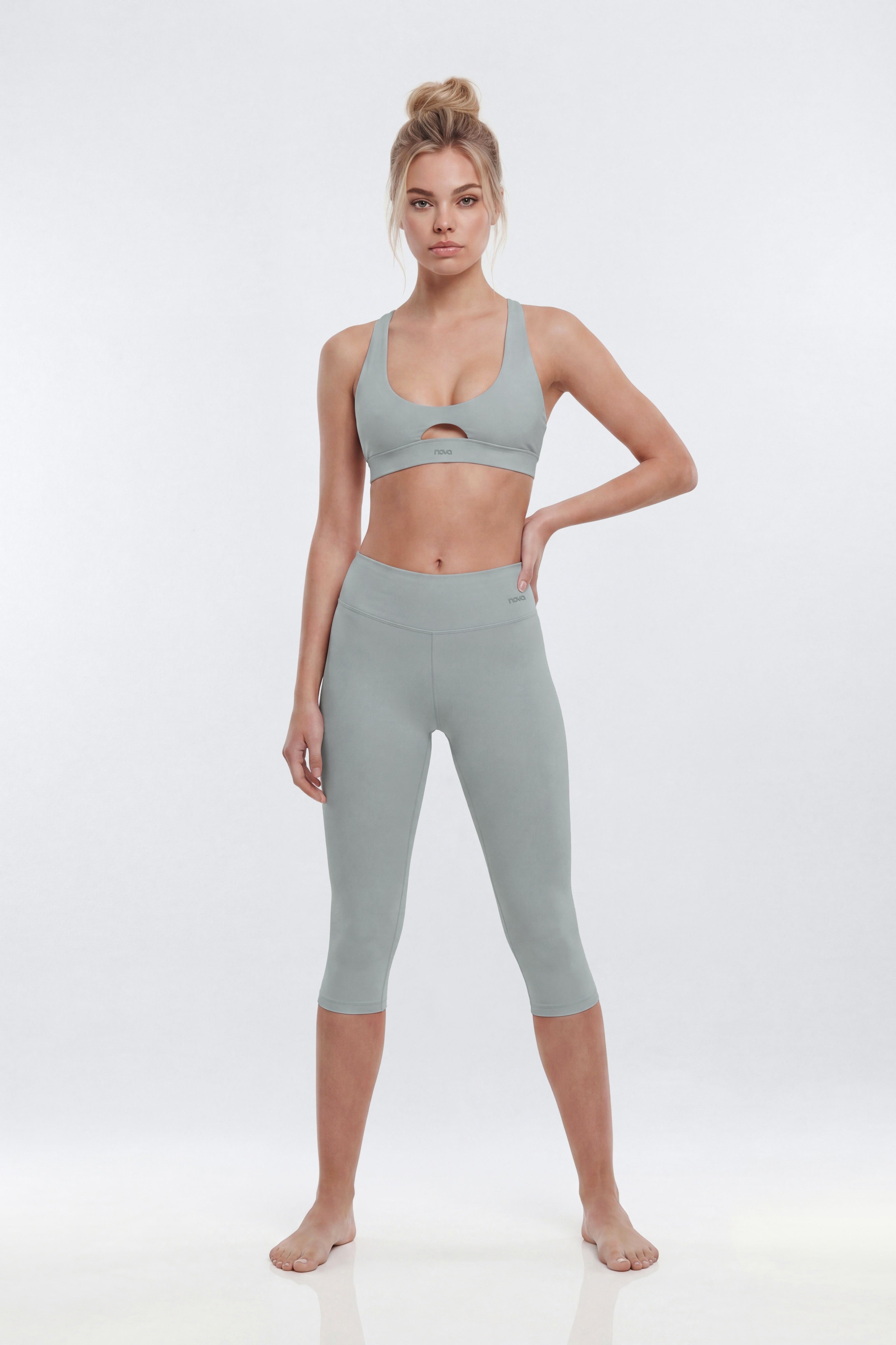 ButterSoft X Back Sports Bra - Steel