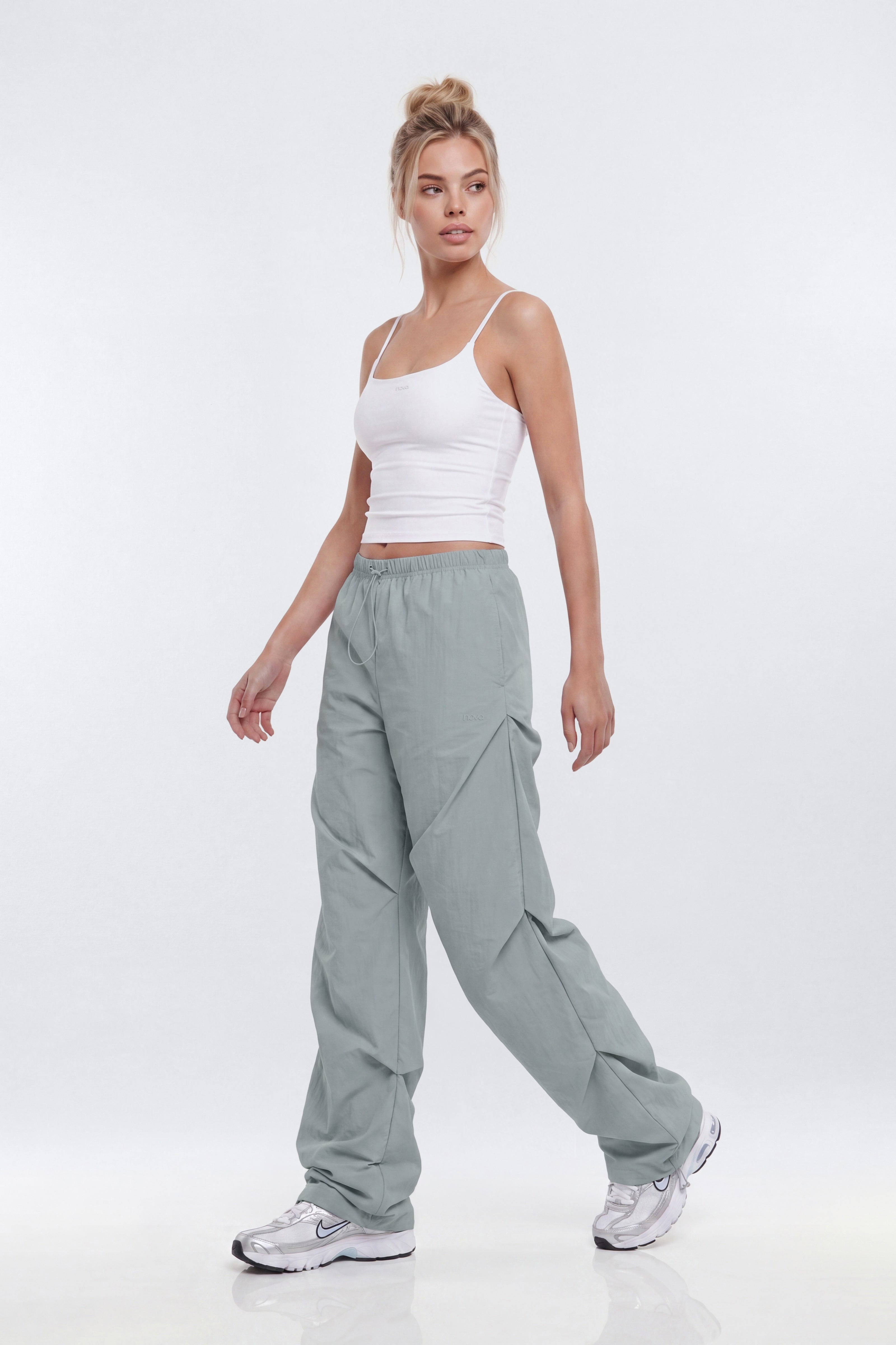 CoreNylon Ruched Adjustable Pants - Steel