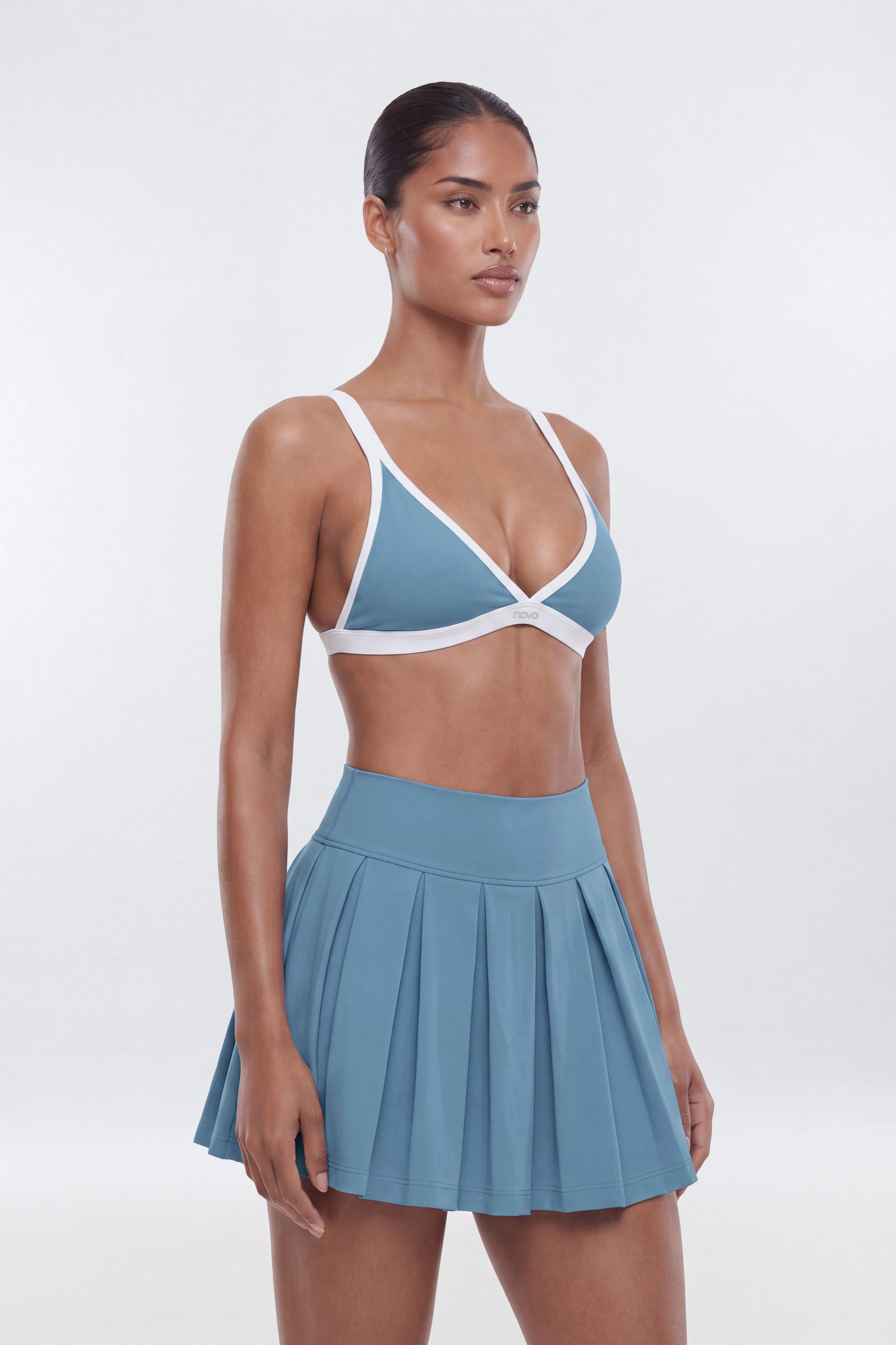 ProStretch™ Triangle Sports Bra - Soft Indigo