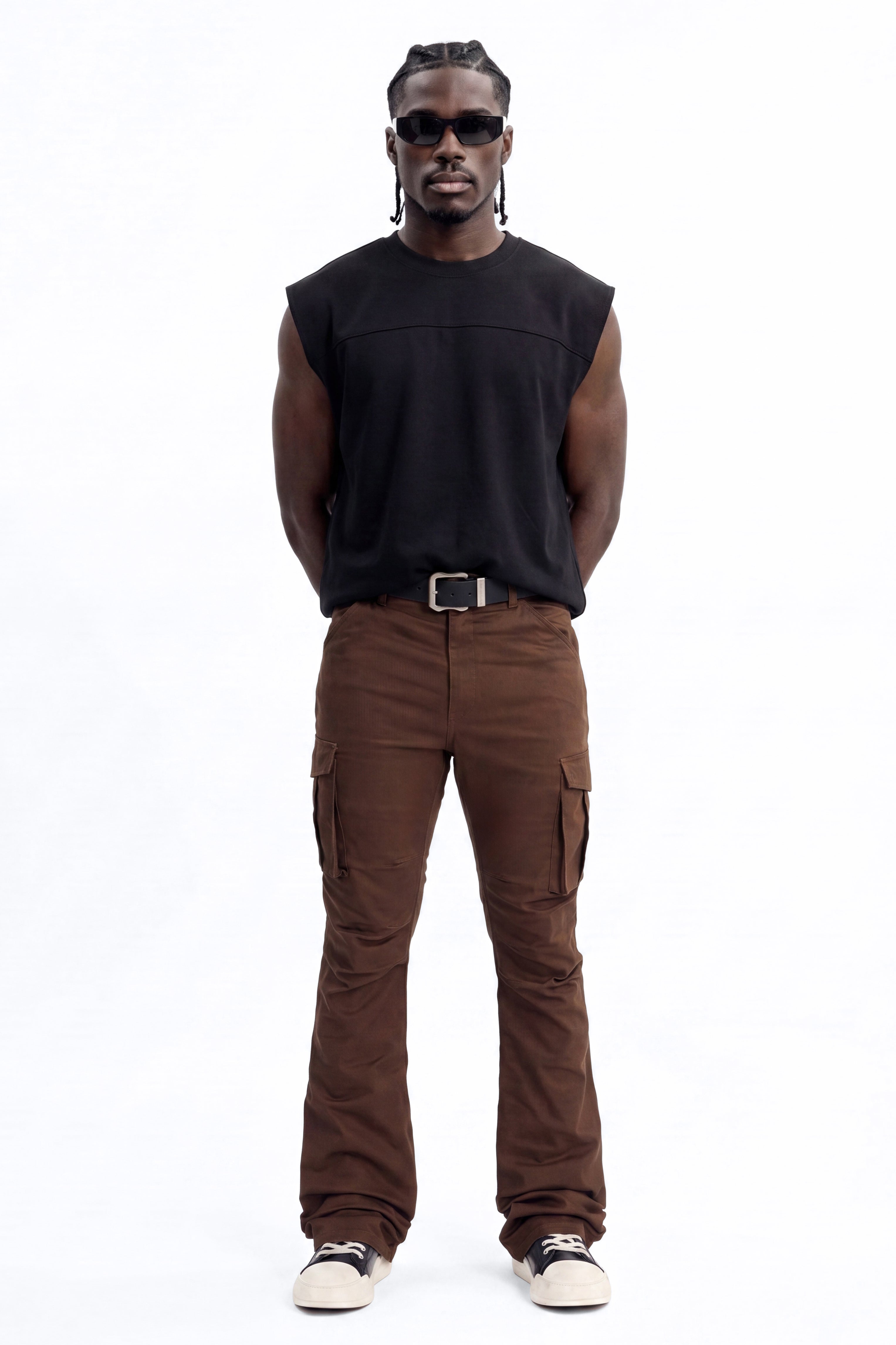 Summer Games Stacked Skinny Flare - Brown