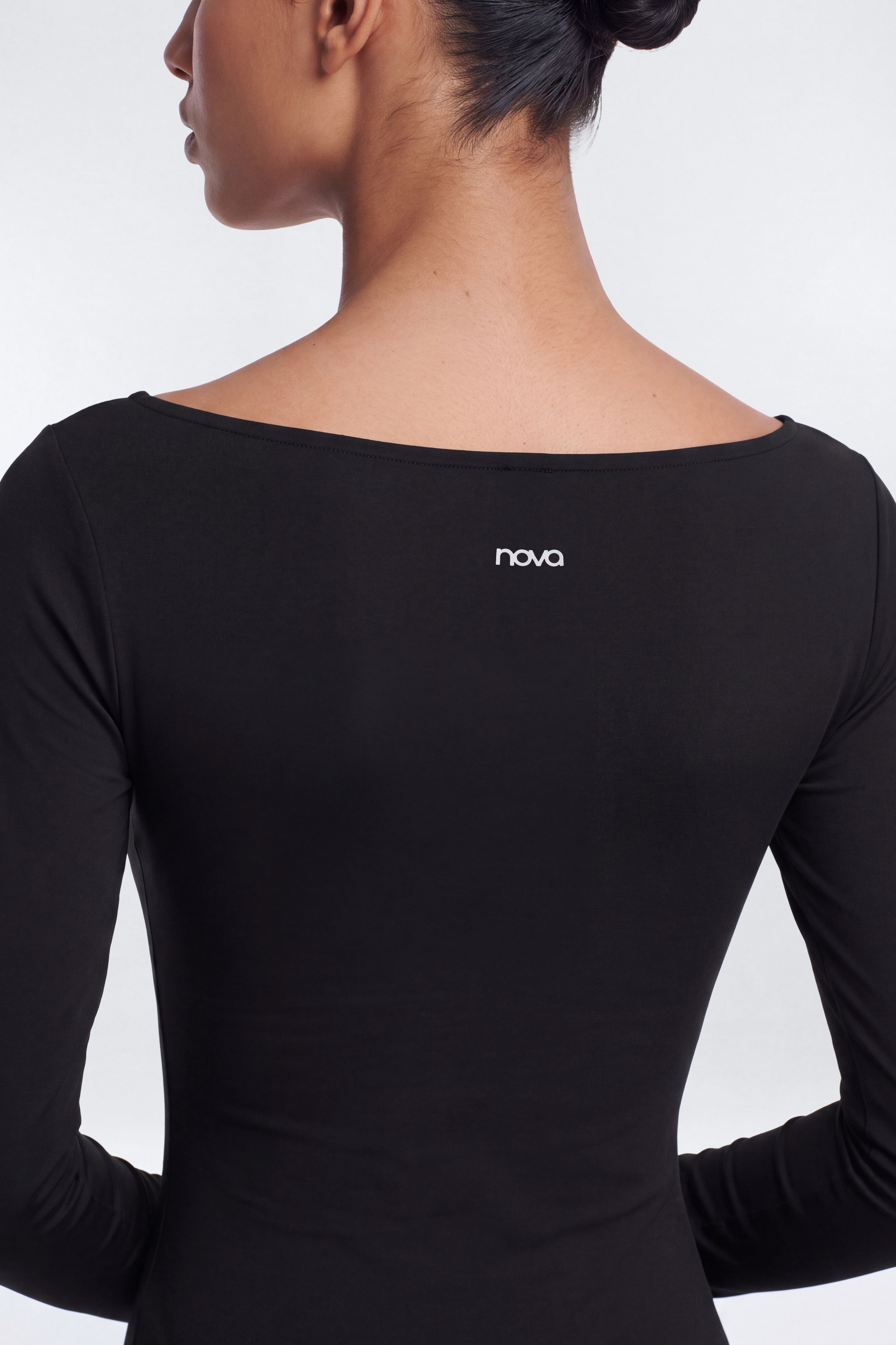 Active Sport Mesh Layering Top - Black
