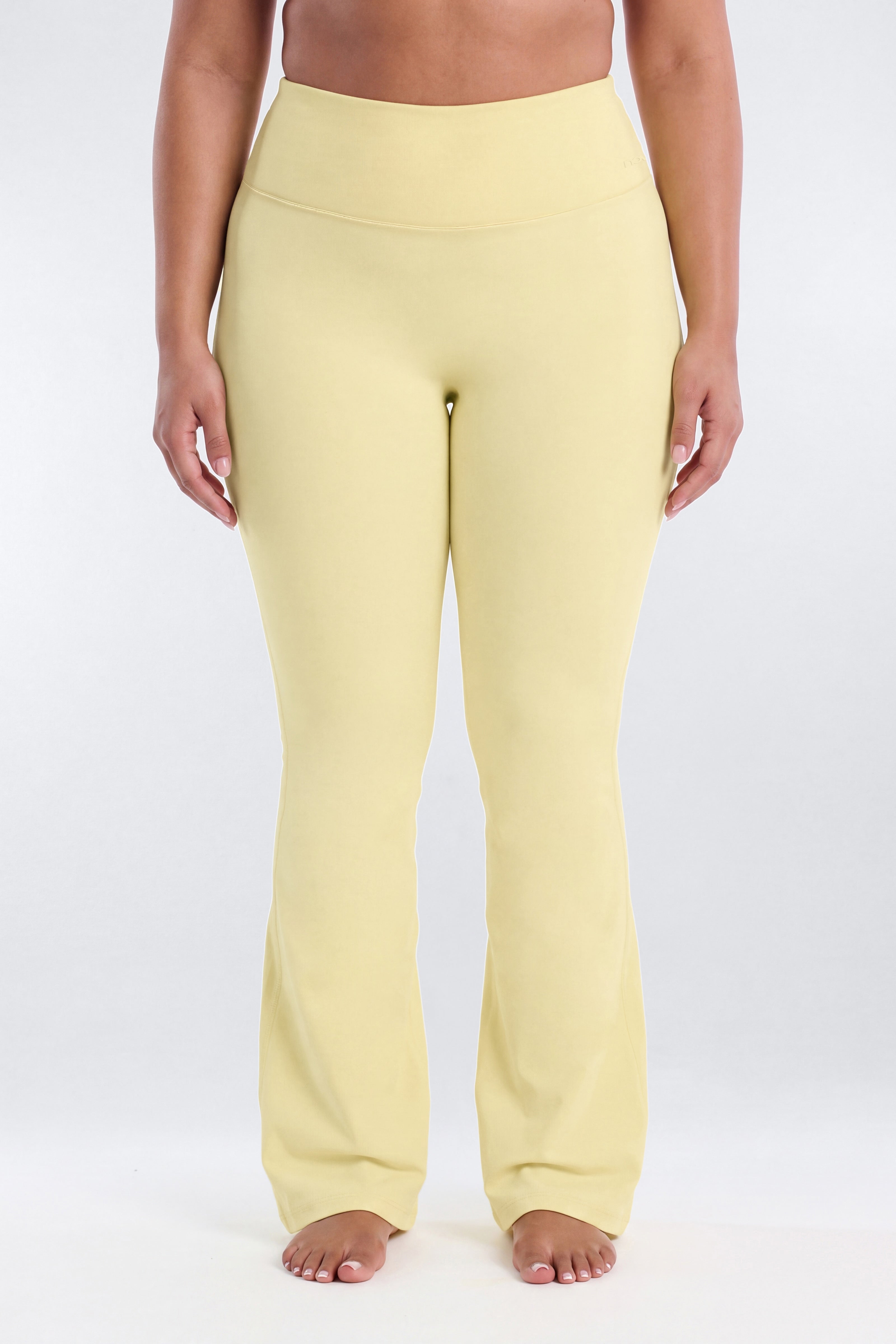 ButterSoft 33″ Low Rise Foldover Flare Legging - Soft Yellow