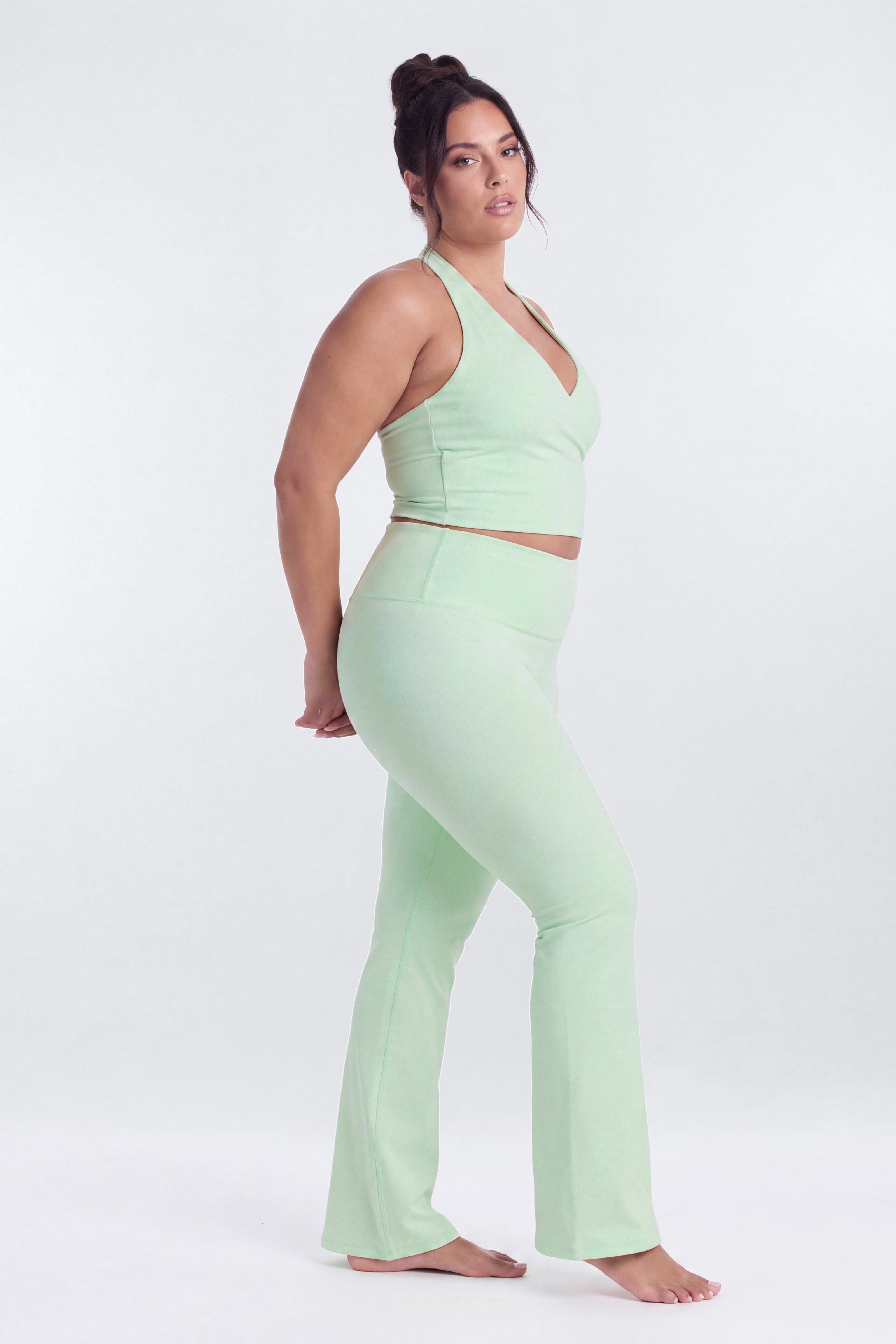 ButterSoft Halter Sports Top - Cool Mint