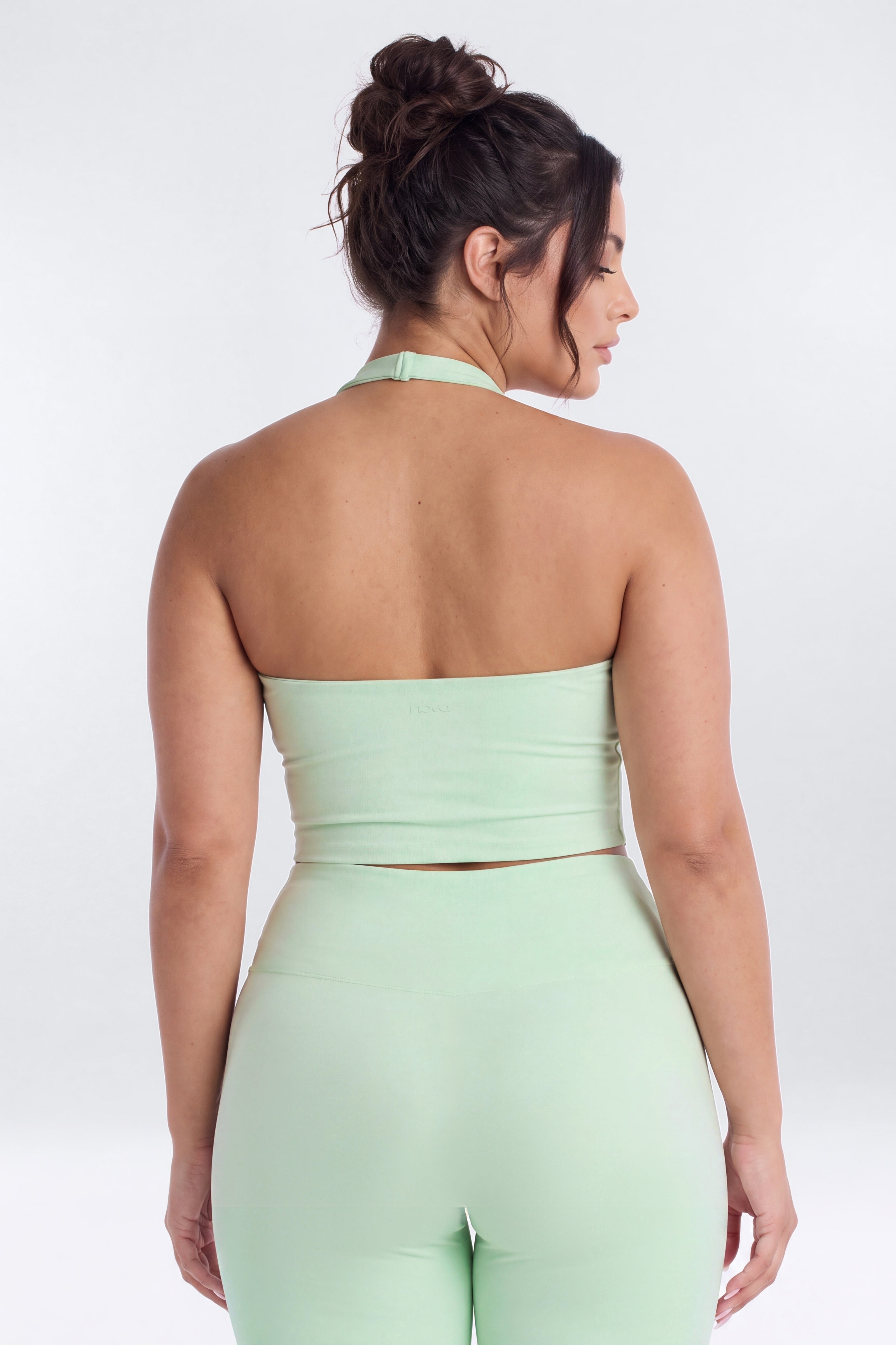 ButterSoft Halter Sports Top - Cool Mint